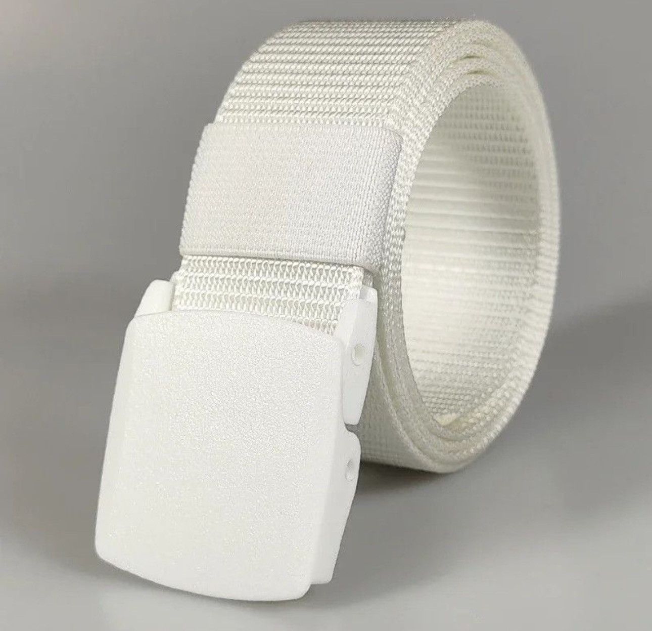 Designer 120cm Smart Casual White Elegant Belt Size ONE SIZE - 1 Thumbnail