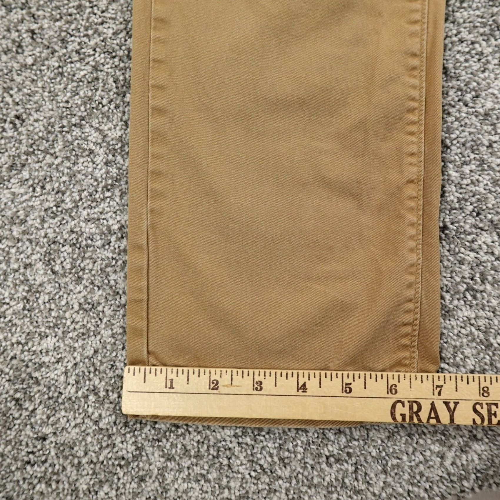 Vintage Urban Pipeline Pants Slim Straight Brown Khaki 30x30 Mens Chino Stretch Front Flat Front 30in Inseam Slim Fit Casual Workwear Size US 30 / EU 46 - 2 Thumbnail
