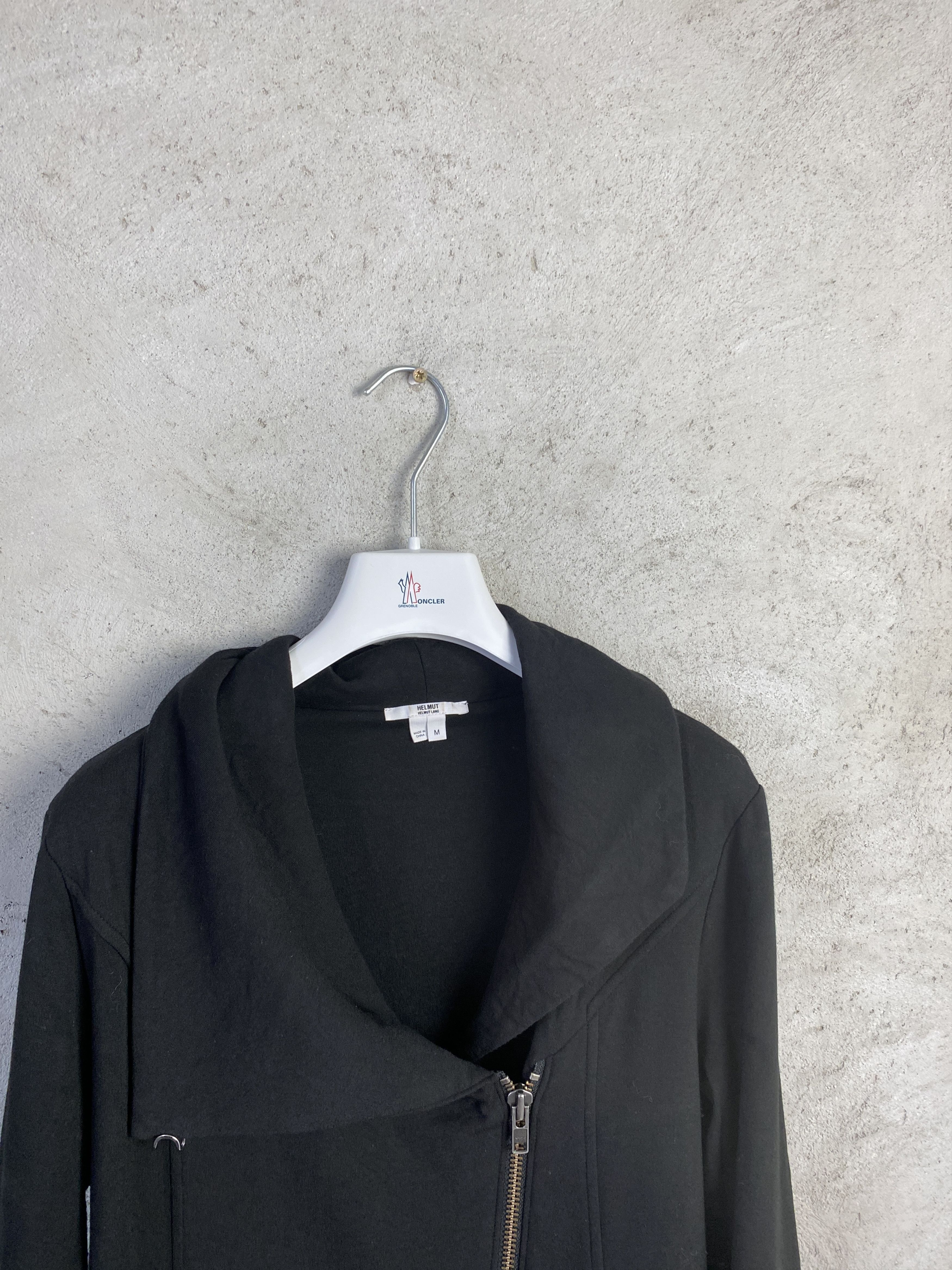 Helmut Lang Helmut Lang asymmetric zip-up sweatshirt moto jacket Size M / US 6-8 / IT 42-44 - 3 Thumbnail