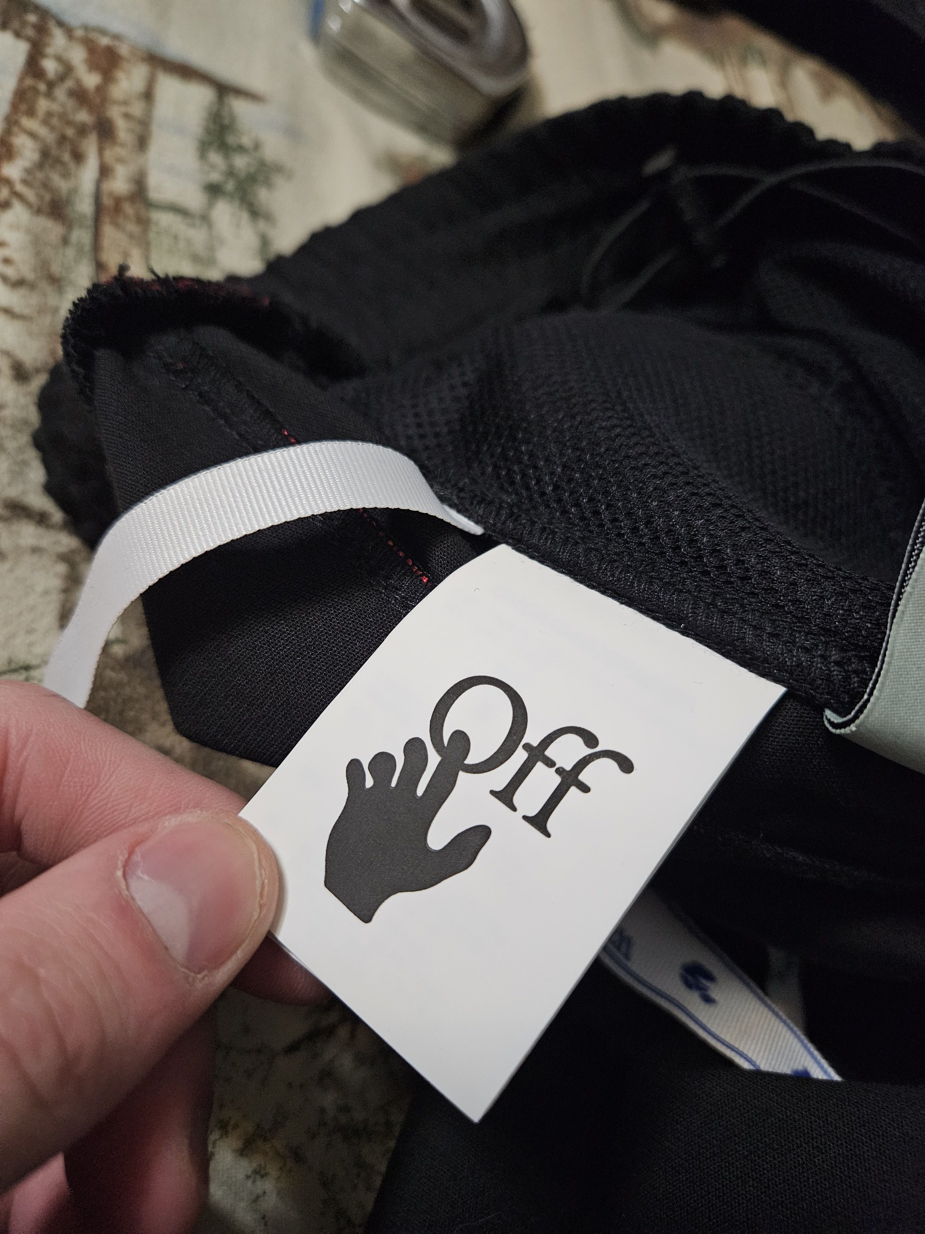 Off-White Theophilus London for Bebey Velour Stripe Black Sweatpants Size US 30 / EU 46 - 8 Thumbnail