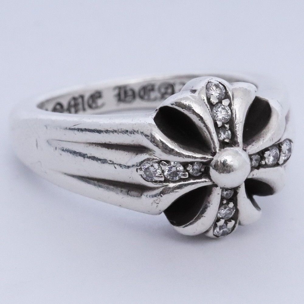 Chrome Hearts US8 Chrome Hearts Cut Out Plus Cross Ring 17 Size ONE SIZE - 2 Thumbnail