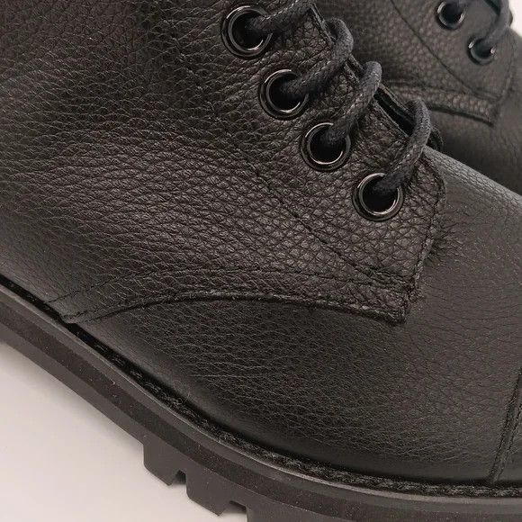 Jimmy Choo Jimmy Choo Halden Pebbled Leather Combat Boots - EU36/US6 Size US 6 / IT 36 - 11 Thumbnail
