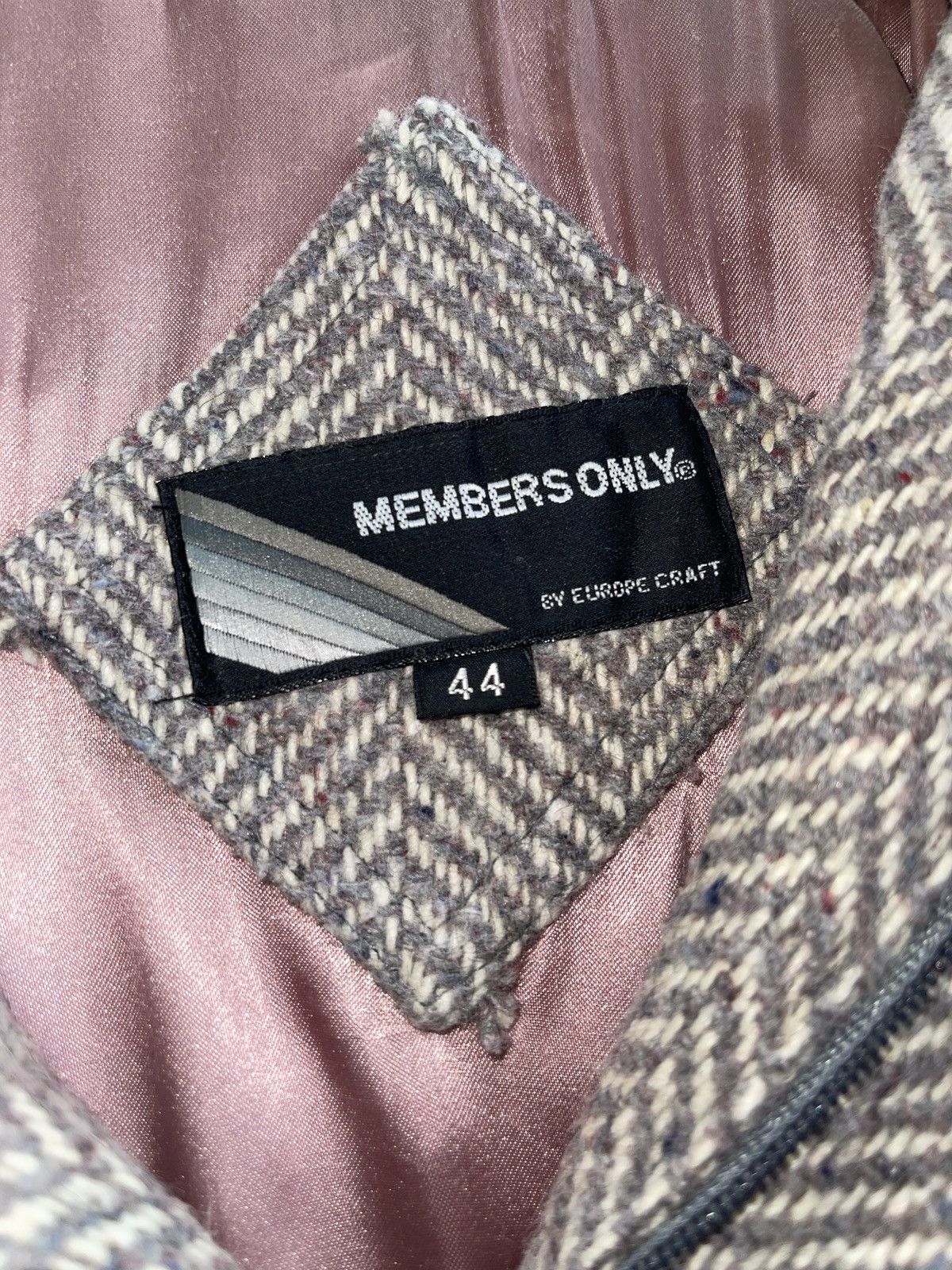 Members Only Vintage Members Only Europe Craft Wool Tweed Blouson Jacket Size US L / EU 52-54 / 3 - 15 Thumbnail
