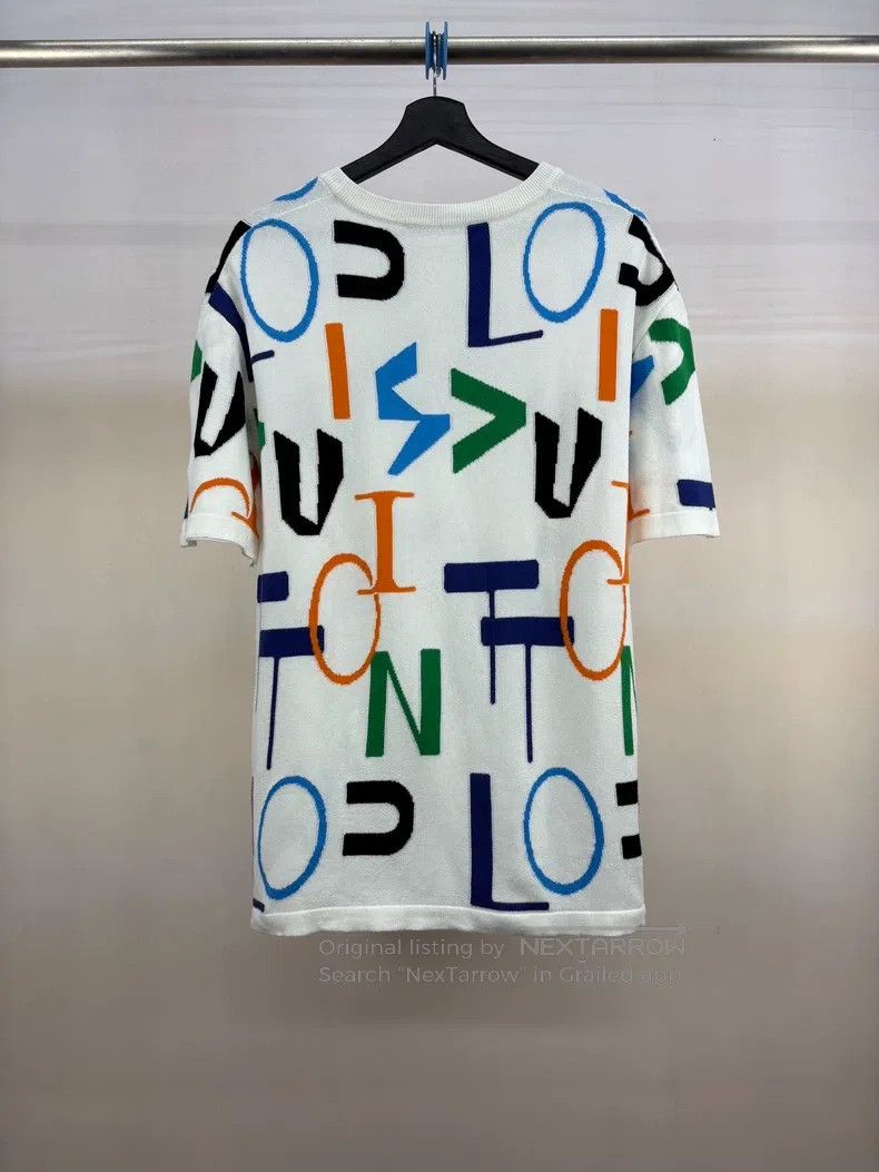 Louis Vuitton Louis Vuitton Bullet logo knitted short sleeves Size US L / EU 52-54 / 3 - 2 Thumbnail