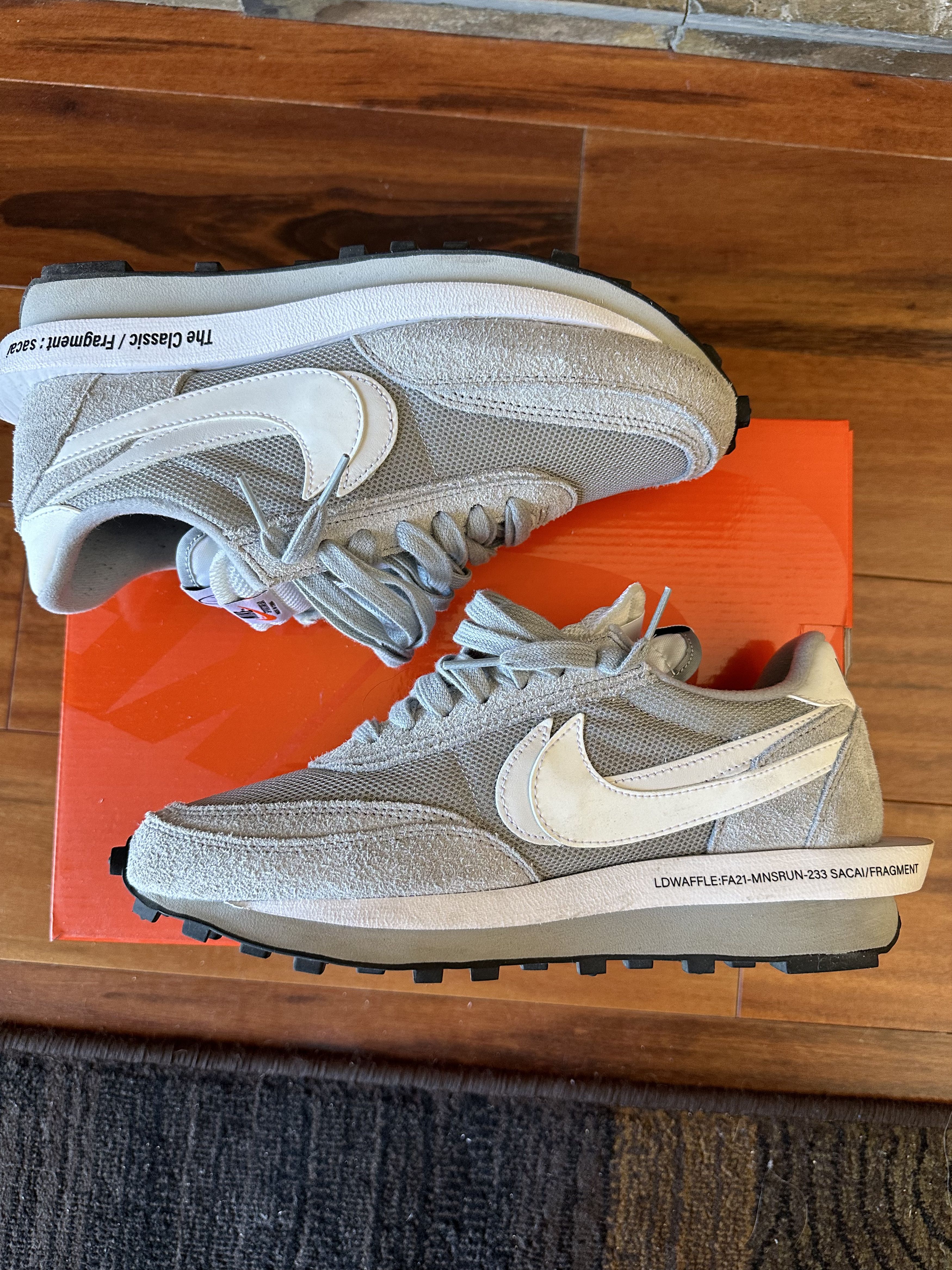Fragment Design × Nike × Sacai Nike Sacai Fragment LD Waffle Grey Size US 8.5 / EU 41-42 - 4 Thumbnail