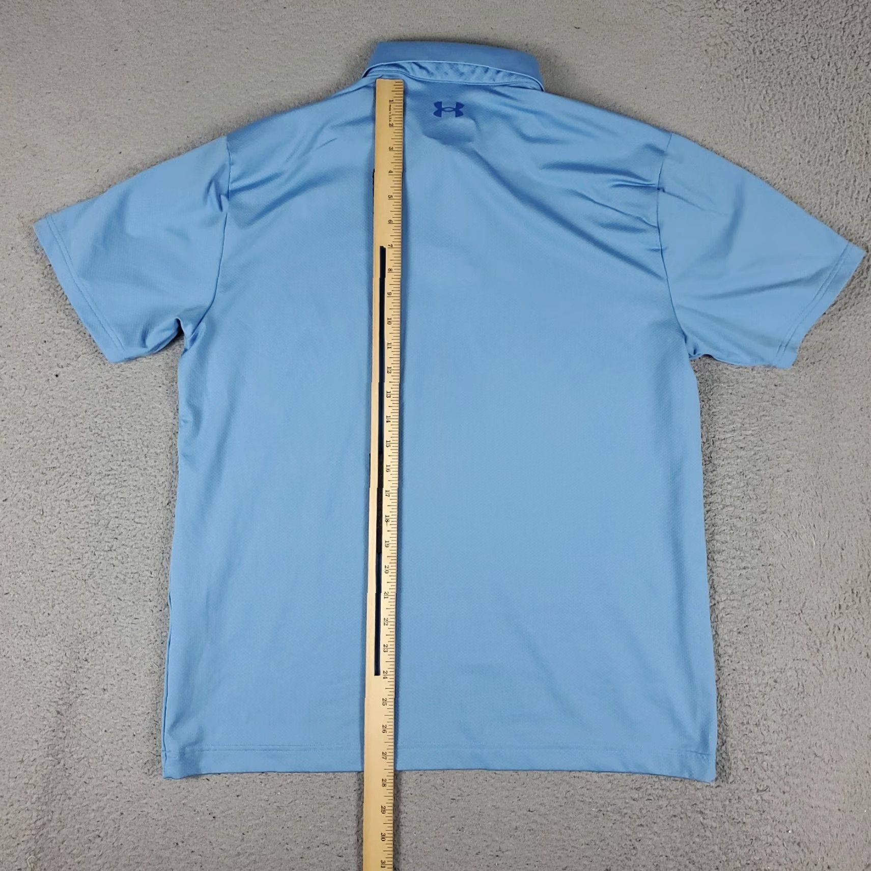 Under Armour Under Armour Polo Shirt Mens Size Large Blue Golf Casual Short Sleeve Size US L / EU 52-54 / 3 - 3 Thumbnail
