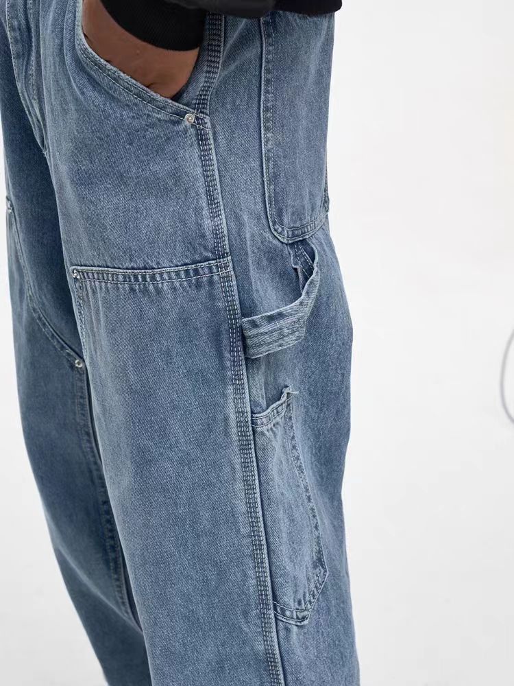 Japanese Brand × Jean High street washed and distressed straight leg jeans Size US 33 - 4 Thumbnail