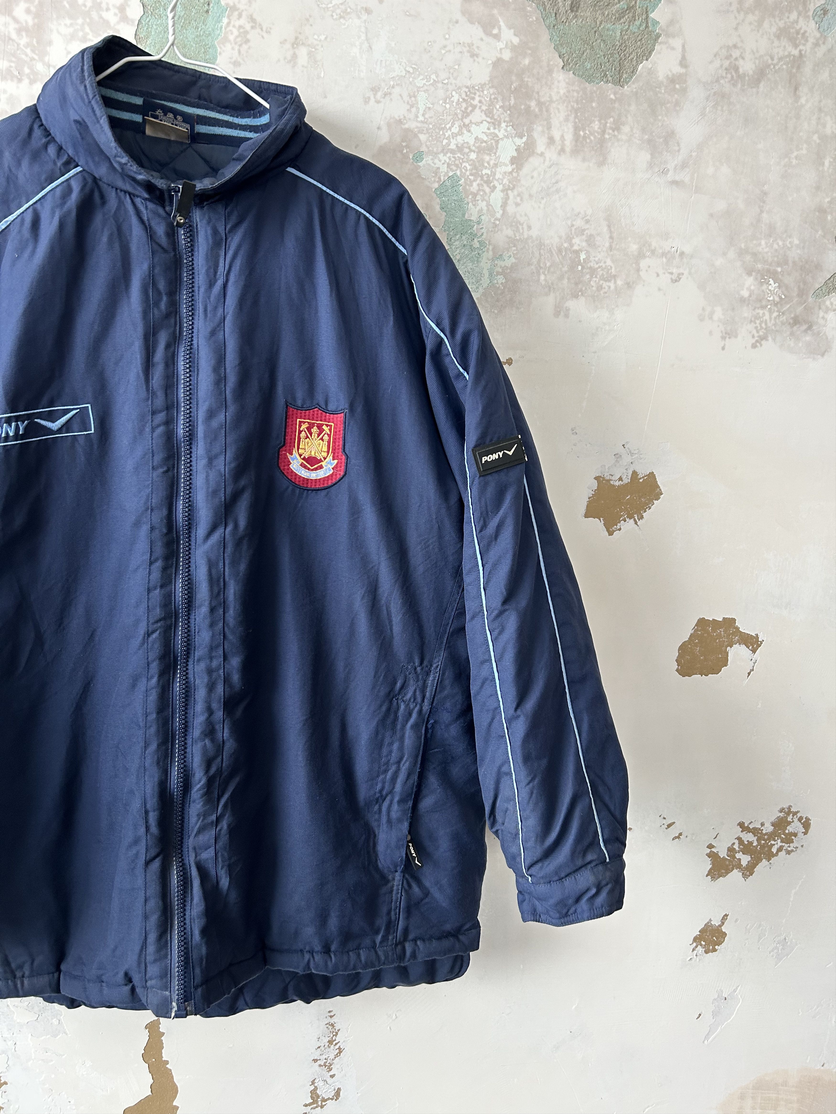 PONY Vintage West Ham United Pony 90s Soccer jacket Size US L / EU 52-54 / 3 - 2 Thumbnail