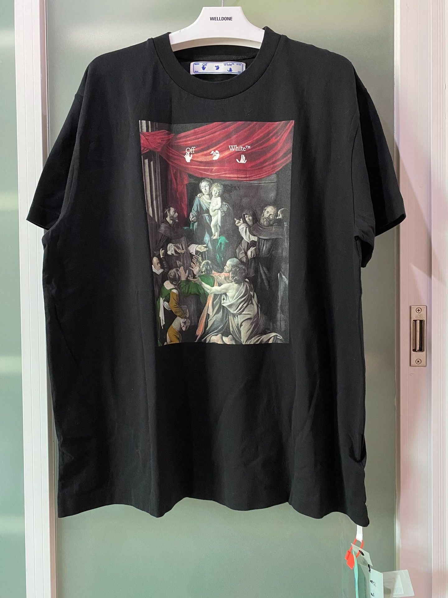 Off-White Off-White Religious Print Short Sleeve Size US S / EU 44-46 / 1 - 1 Thumbnail