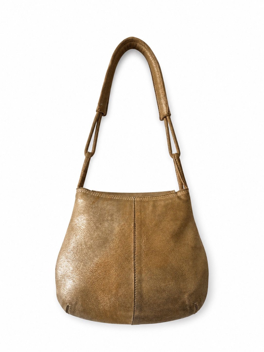 Other Coccinelle Beige Suede Shoulder Bag Genuine Leather Medium Size ONE SIZE - 2 Thumbnail