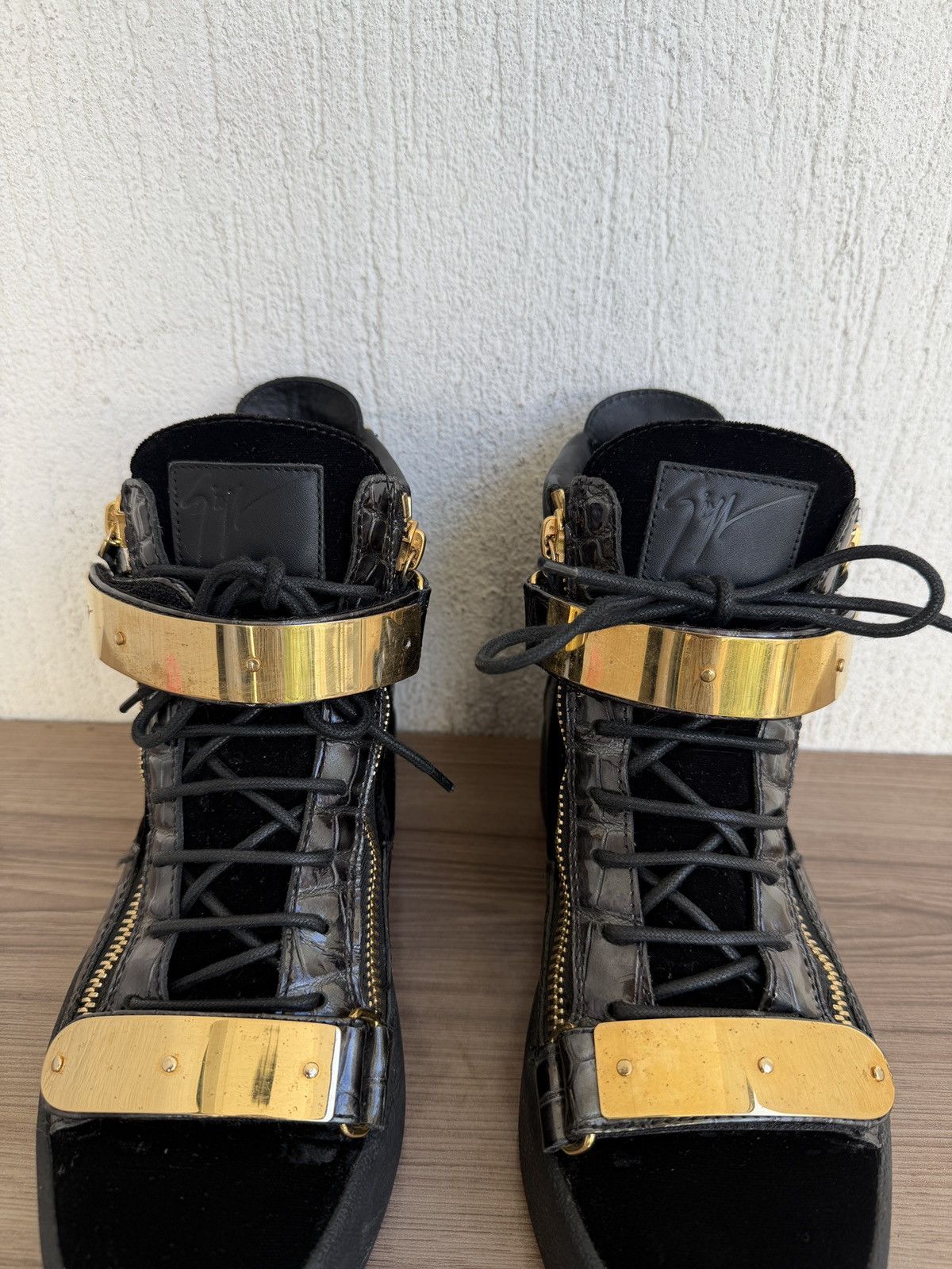Giuseppe Zanotti croc embossed coby sneaker Size US 8 / EU 41 - 7 Thumbnail