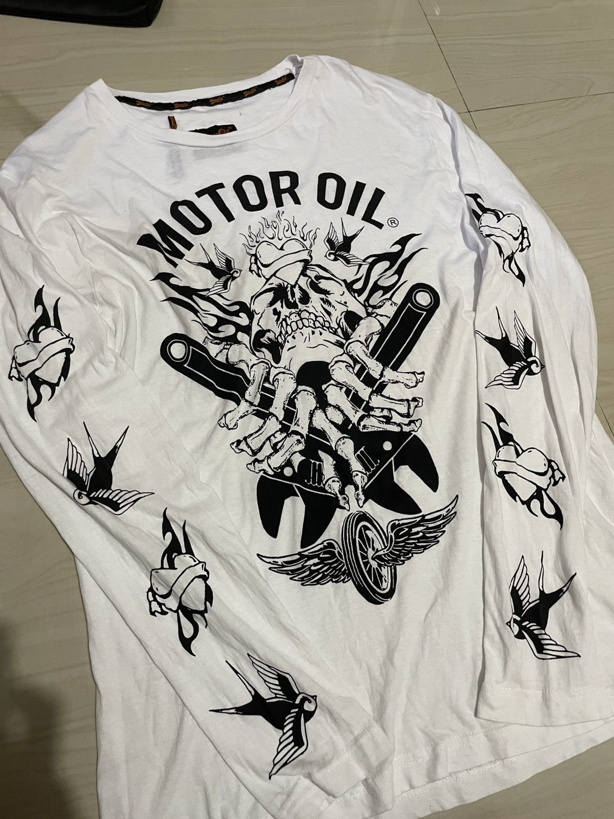 Other Motor oil brand punk style art skull Size US L / EU 52-54 / 3 - 2 Thumbnail