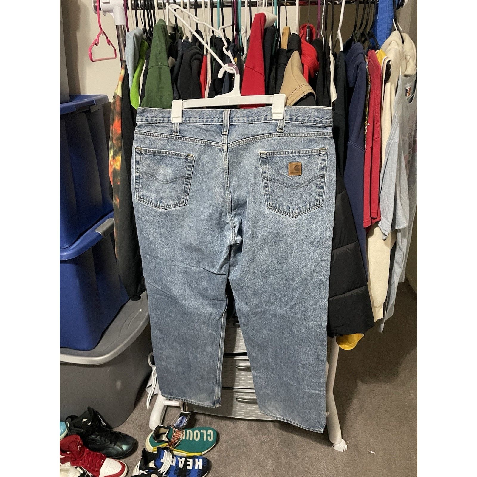 Carhartt Size 40x30-VTG Carhartt Jeans Men’s Straight Relaxed Denim Size US 40 / EU 56 - 2 Thumbnail