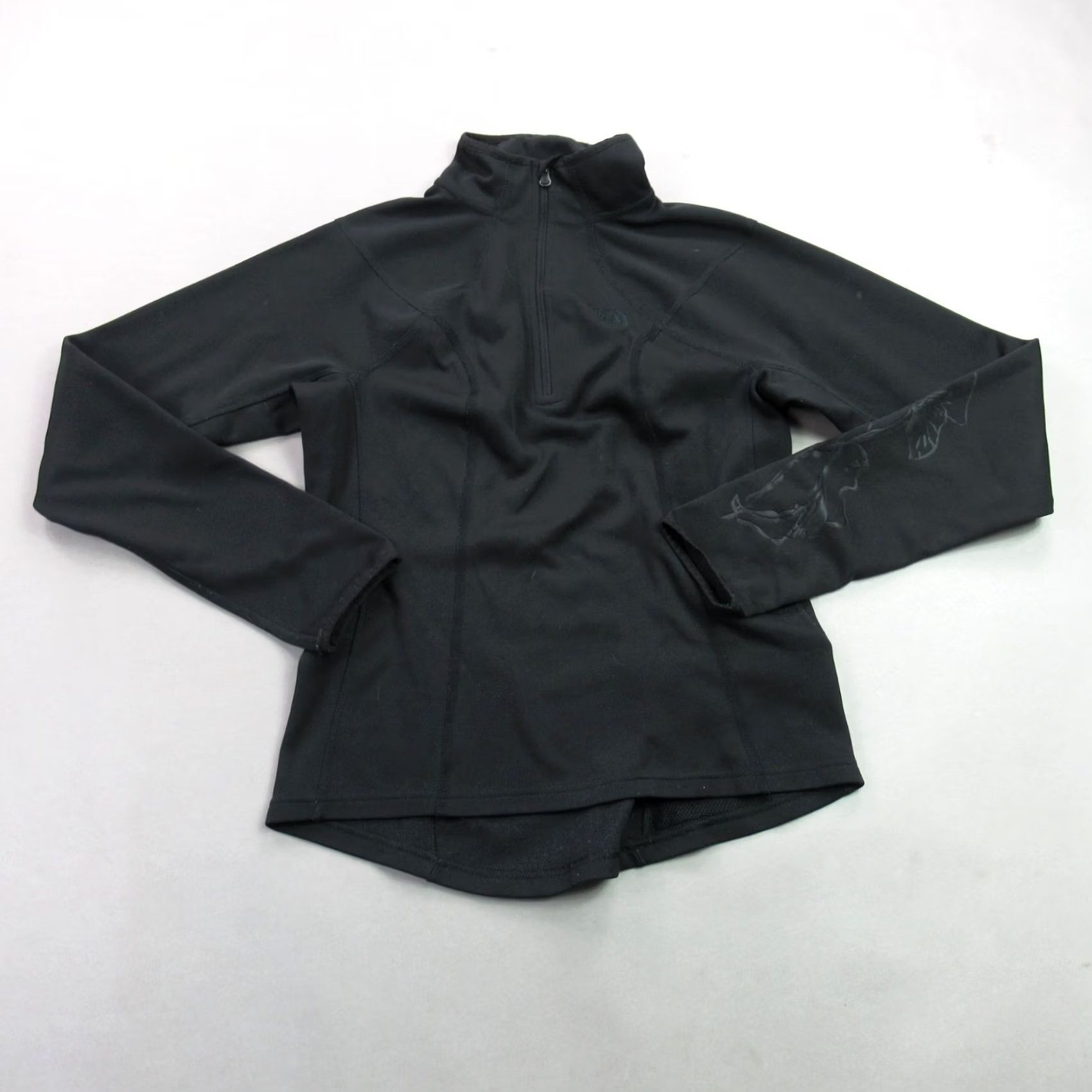 The North Face The North Face Pullover Womens Small Long Sleeve 1/4 Zip Black Lightweight Casual Size S / US 4 / IT 40 - 2 Thumbnail