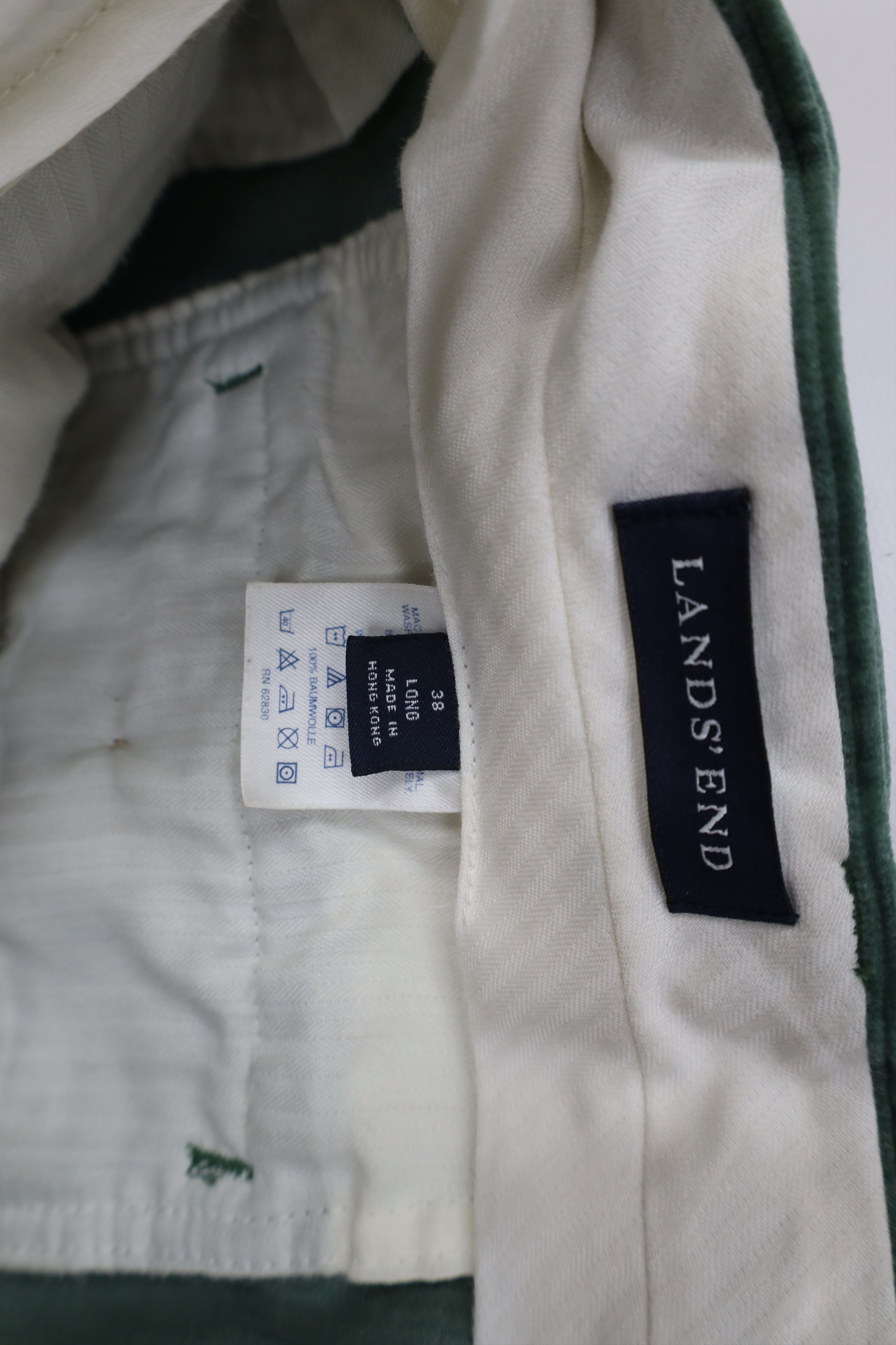 Lands' End Vintage 90s Y2K Lands End Wide Leg Corduroy Chino Pants Size US 38 / EU 54 - 7 Thumbnail