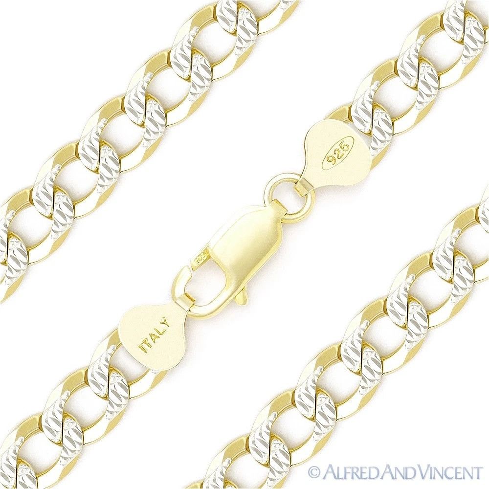 Other 8.5mm Cuban / Curb Link D-Cut Pave Chain Bracelet Size ONE SIZE - 1 Thumbnail
