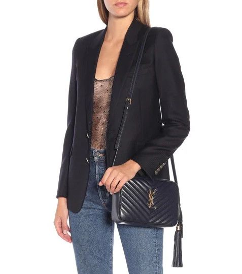 Saint Laurent Paris o1s1wg110924 Size: OS / Lou Leather Shoulder Bag Navy Blue Size ONE SIZE - 3 Thumbnail