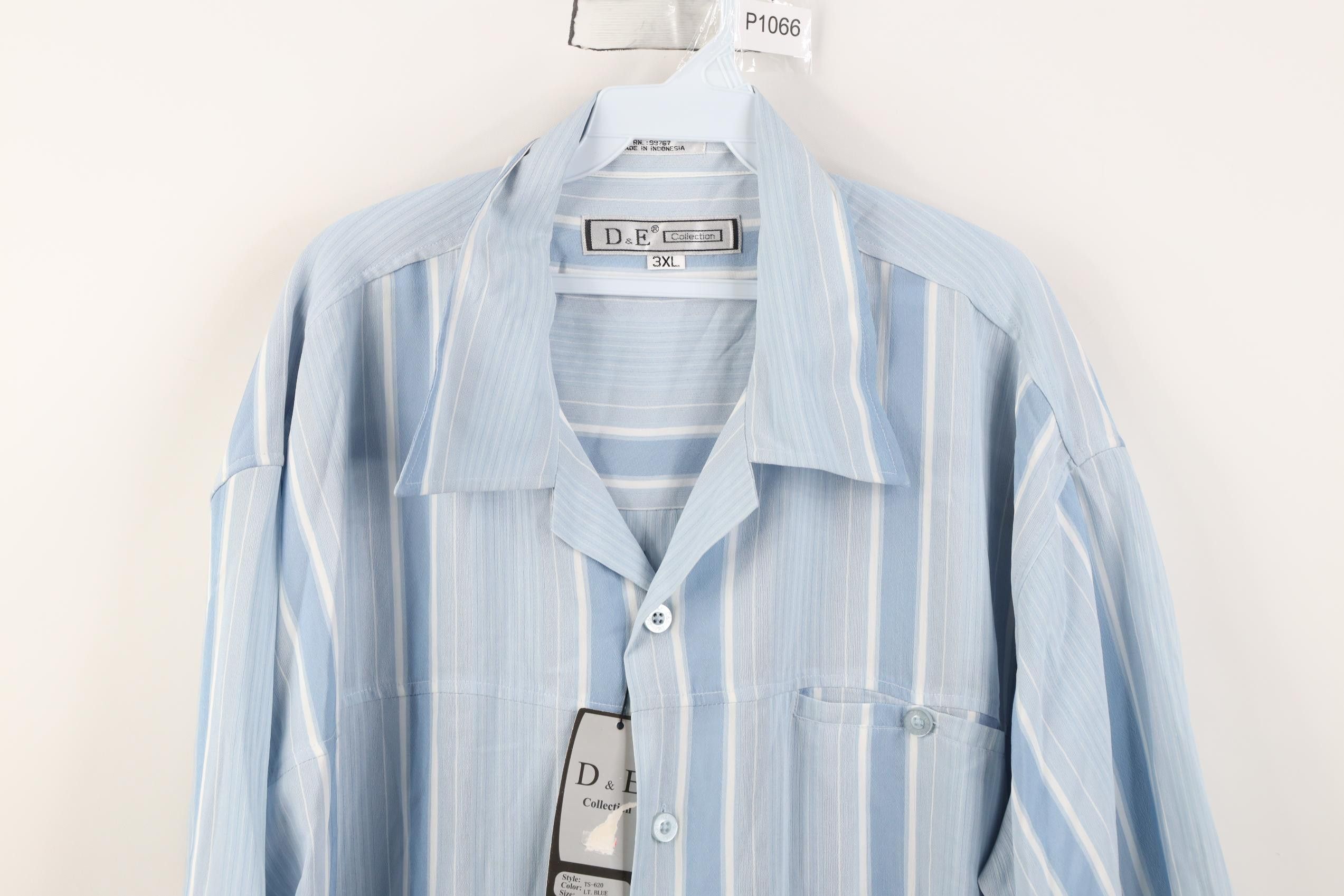 Vintage Deadstock Vintage 90s Y2K Streetwear Collar Button Shirt Size US XXL / EU 58 / 5 - 2 Thumbnail