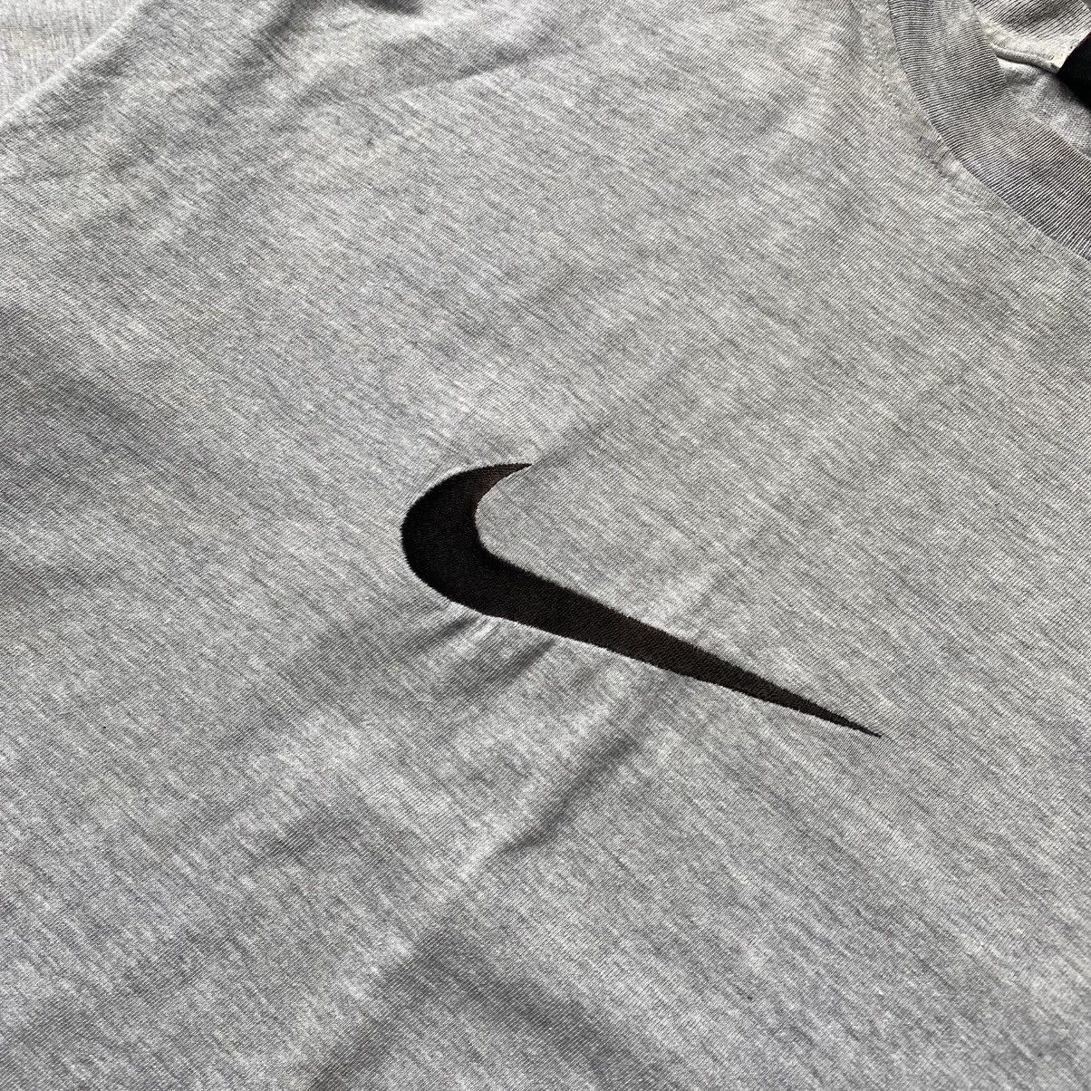 Nike × Vintage Vintage Nike 90’s Big Swoosh Rare Streetwear oversized fit Size US L / EU 52-54 / 3 - 3 Thumbnail