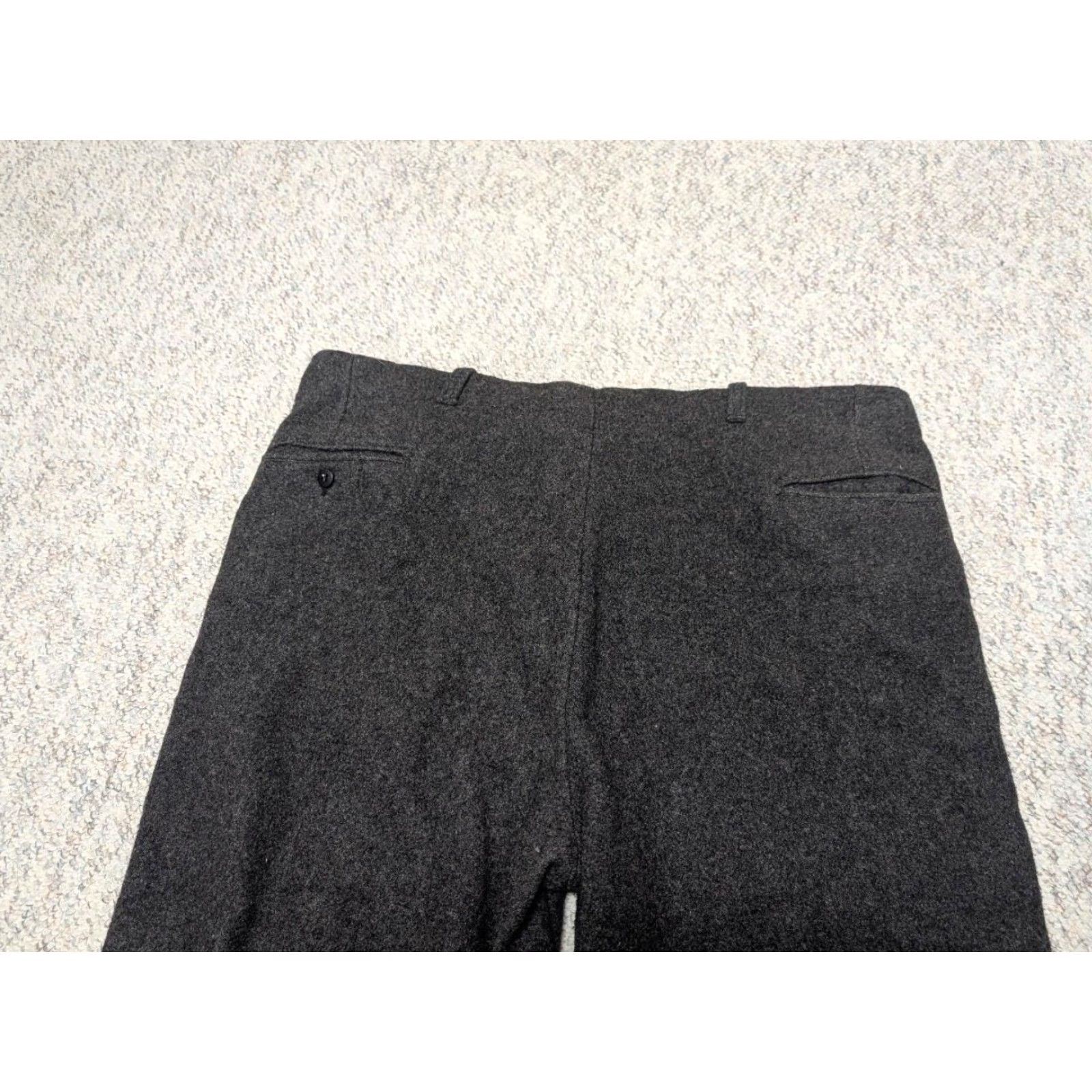 Vintage VINTAGE WOOL gray HUNTING pants 42x30 Mens Distressed Thick 1960s Size US 42 / EU 58 - 7 Thumbnail