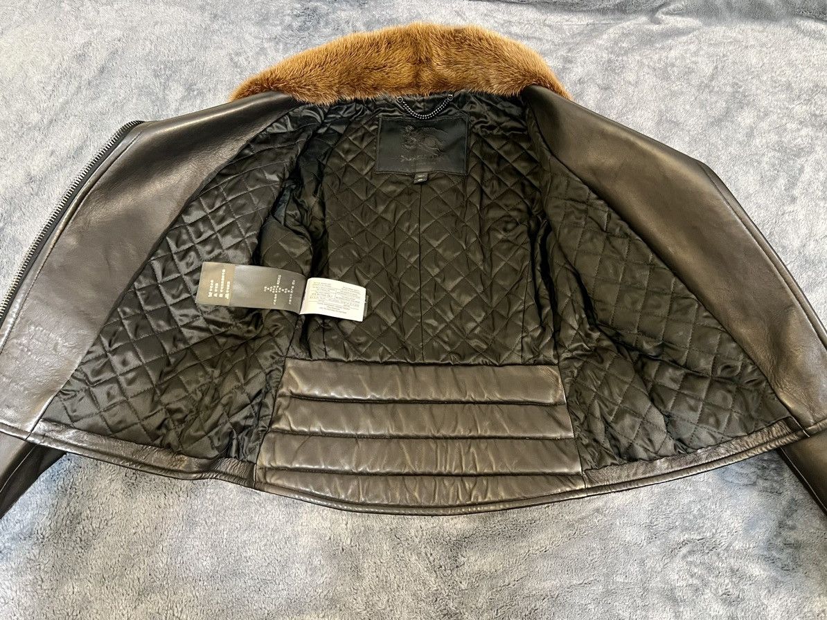Burberry Prorsum 100% Authentic Burberry Prorsum Mink & Lambskin Biker Jacket Size S / US 4 / IT 40 - 3 Thumbnail