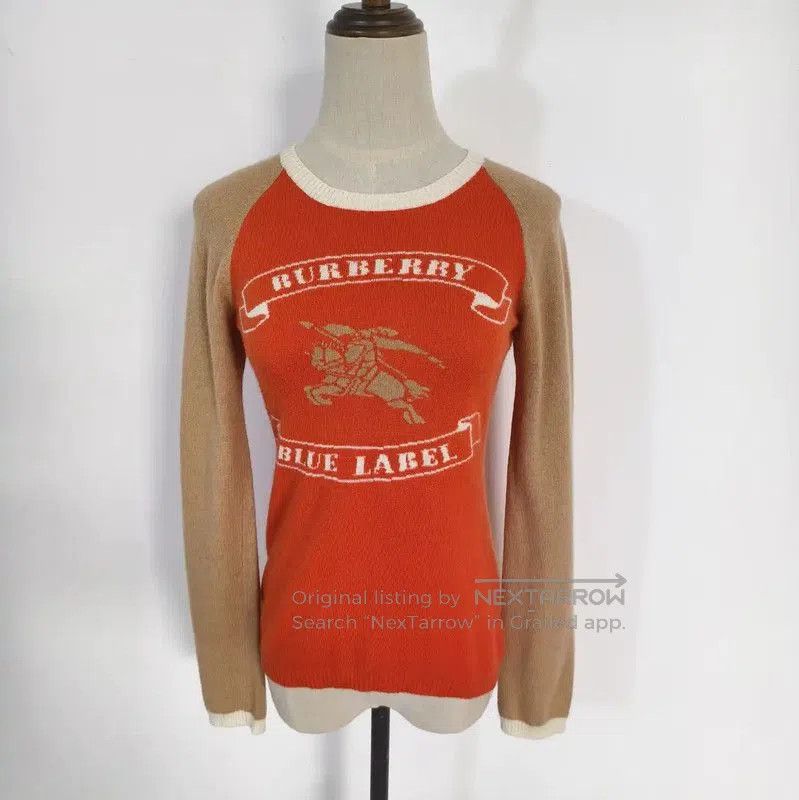 Burberry Burberry Orange Wool Long Sleeve Sweater. Size M / US 6-8 / IT 42-44 - 1 Thumbnail