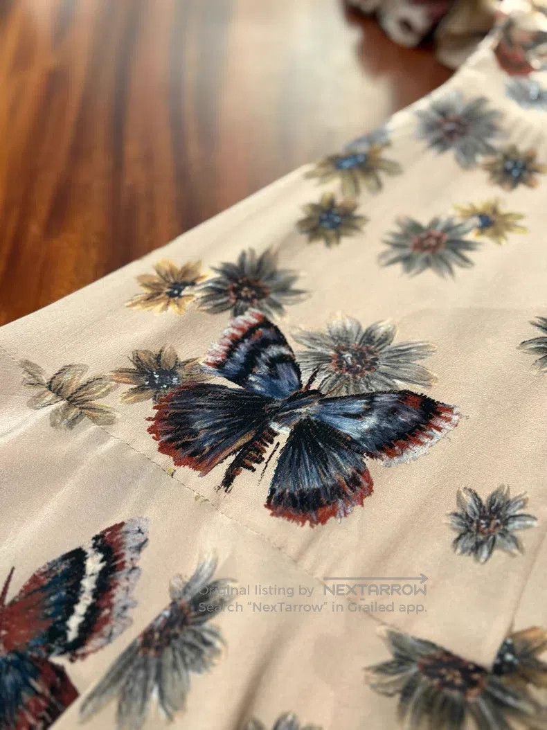 Valentino Valentino Mulberry silk classic butterfly pattern umbrella Size S / US 4 / IT 40 - 3 Thumbnail
