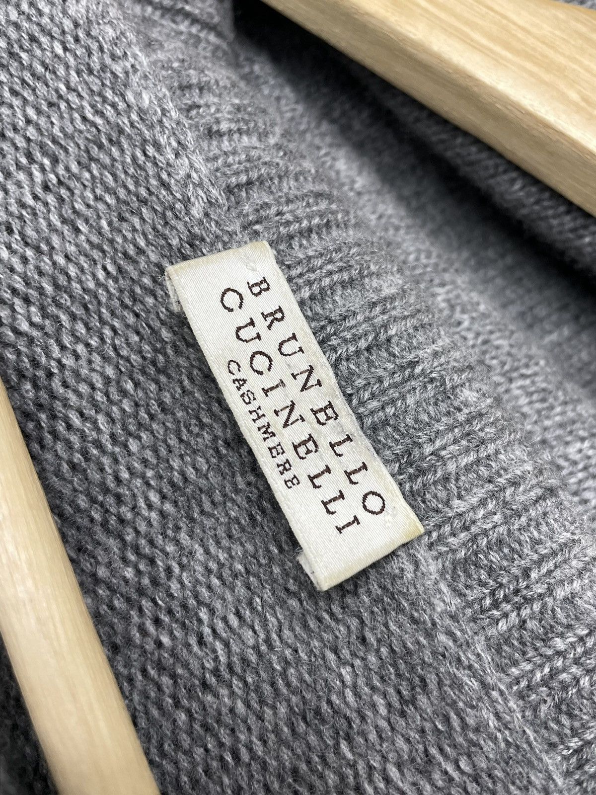 Brunello Cucinelli BRUNELLO CUCINELLI 100% Cashmere Longline Cardigan Size XL / US 12-14 / IT 48-50 - 12 Thumbnail
