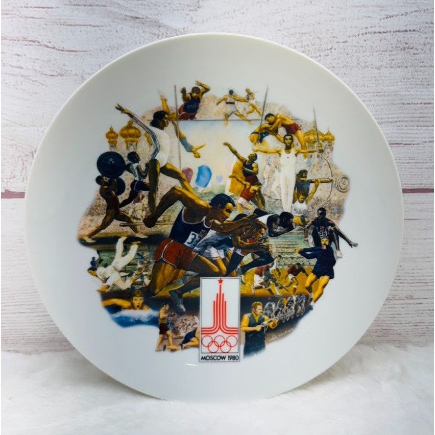 Other OFFICIAL 1980 OLYMPIC SUMMER GAMES PLATE, Moscow - Alton S T Size ONE SIZE - 1 Thumbnail