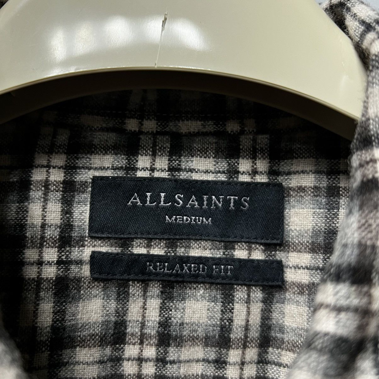 Allsaints AllSaints Burbank Flannel Shirt Button Up Overshirt Size US M / EU 48-50 / 2 - 10 Thumbnail
