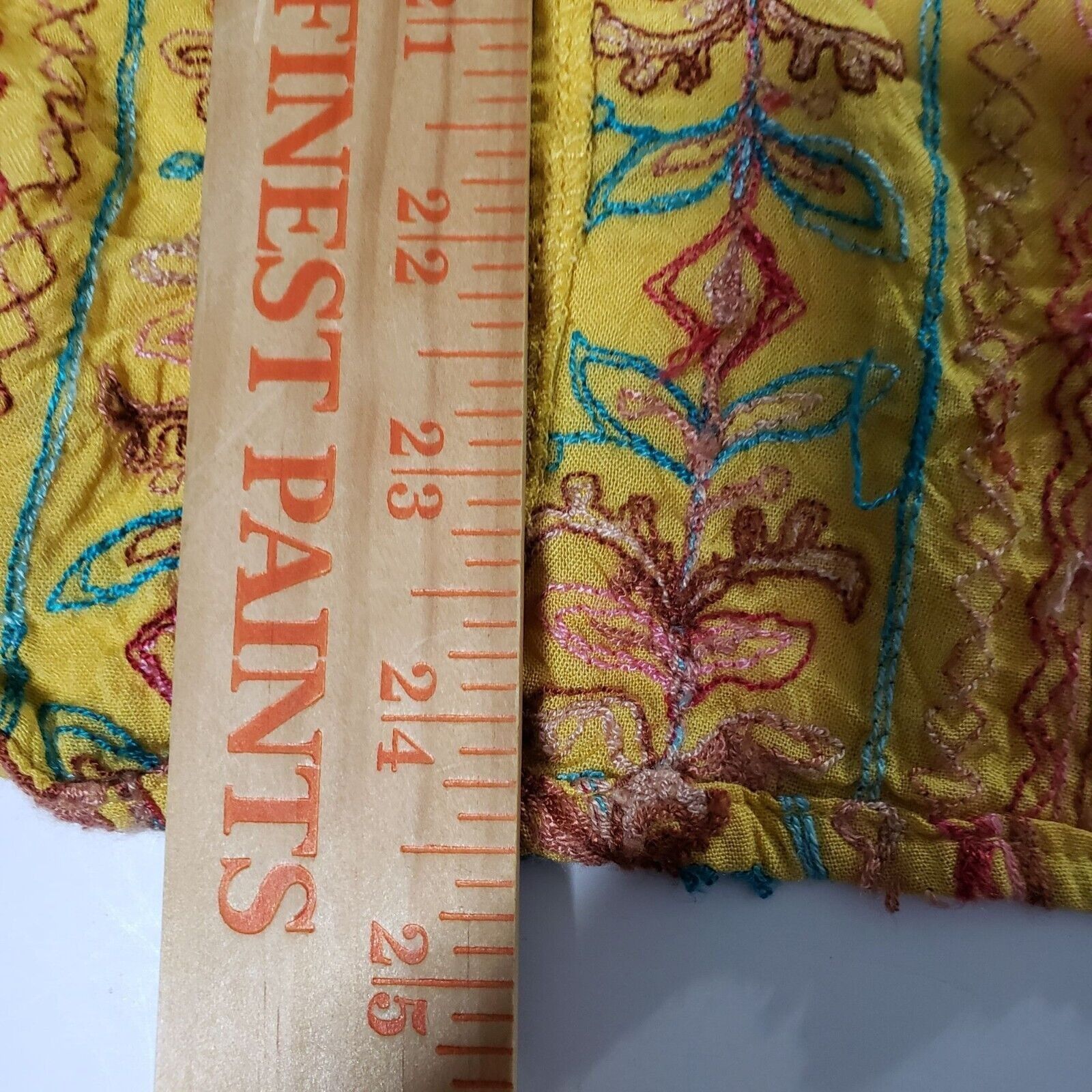 Designer Umgee Embroidered Oversized Cardigan Womens S/M Yellow Size M / US 6-8 / IT 42-44 - 9 Thumbnail