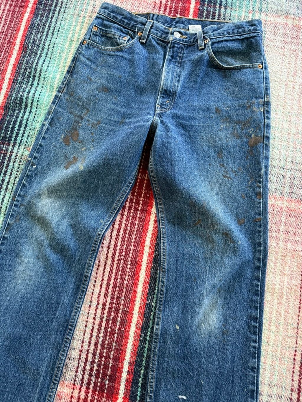 Levi's 00s Distressed Levi’s 517 Bootcut 34x34 Size US 34 / EU 50 - 2 Thumbnail