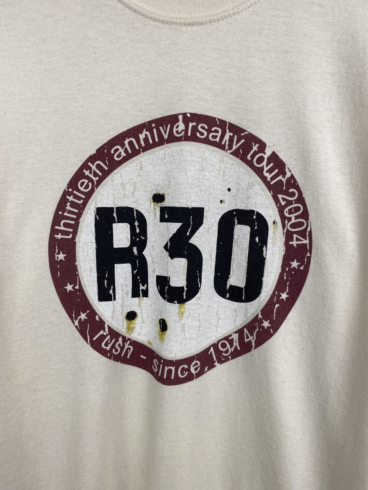 Gildan Vintage RUSH R30 Thirtieth Anniversary Tour 2004 T-Shirt Y2K Size US M / EU 48-50 / 2 - 4 Thumbnail