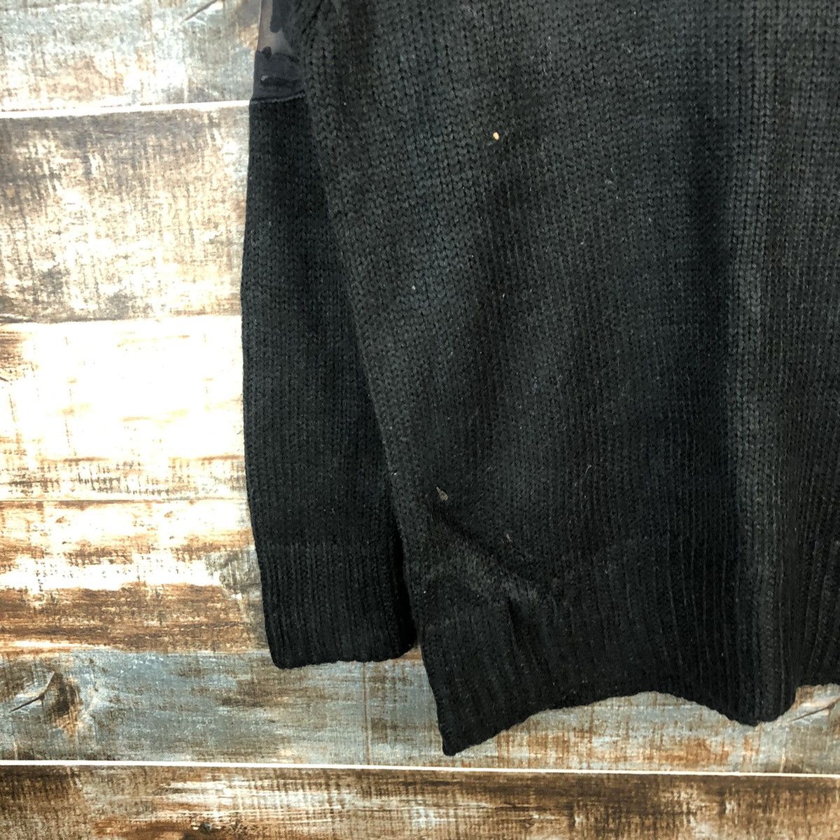 Homespun Knitwear × Japanese Brand × Vintage Philler Black vintage Knitwear #A1295 Size L / US 10 / IT 46 - 7 Thumbnail