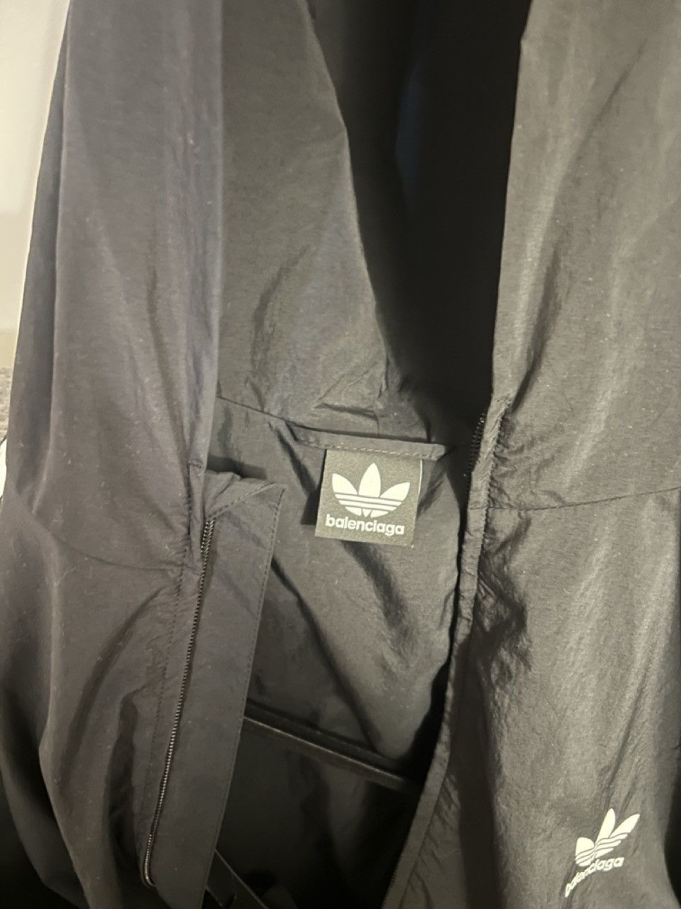 Adidas × Balenciaga Balenciaga x adidas Track Jacket – Black (Oversized) Size 40L - 6 Thumbnail