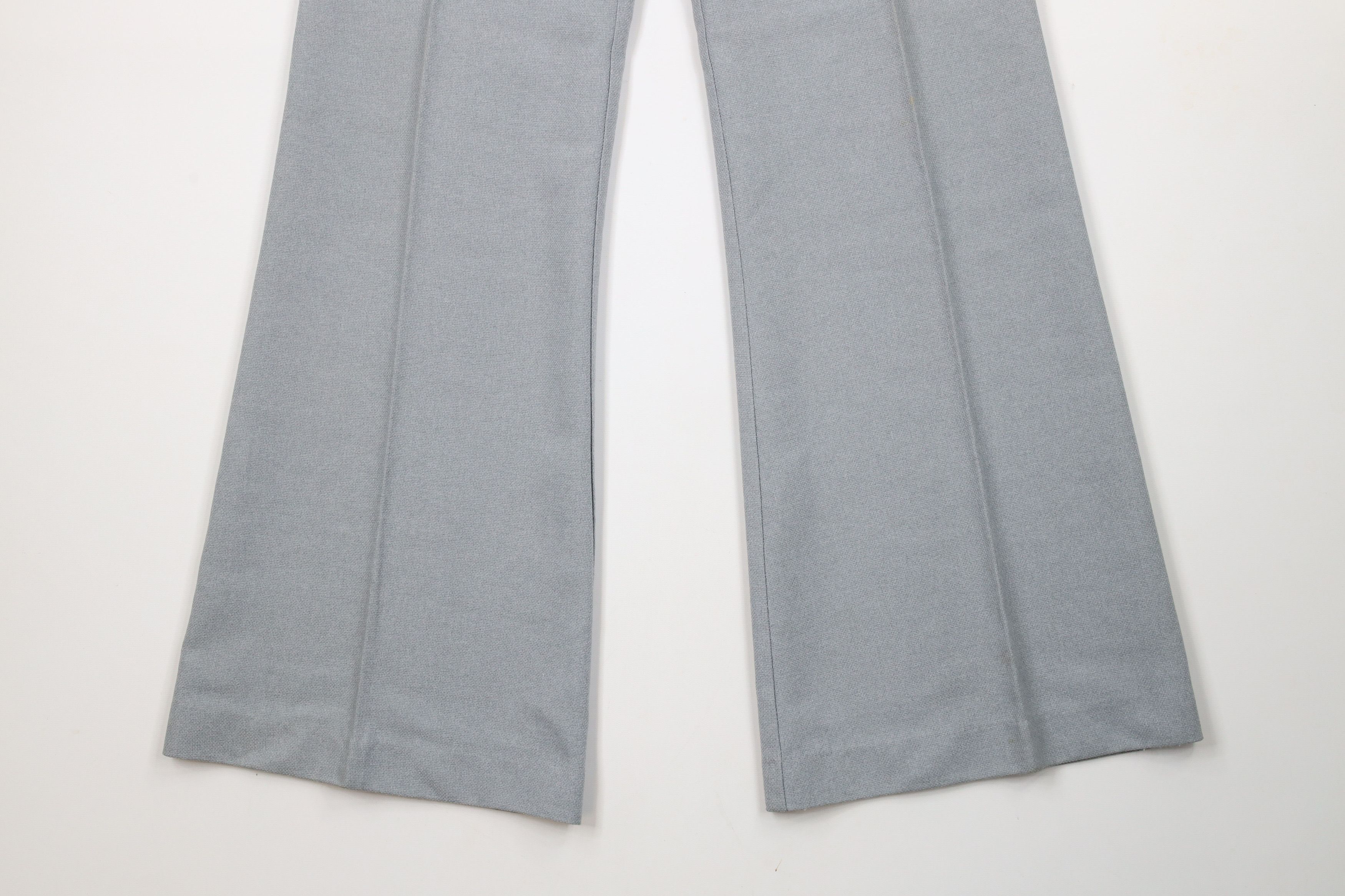 Vintage Vintage 60s 70s Streetwear Bell Bottoms Pants Gray USA AS IS Size 29" - 4 Thumbnail
