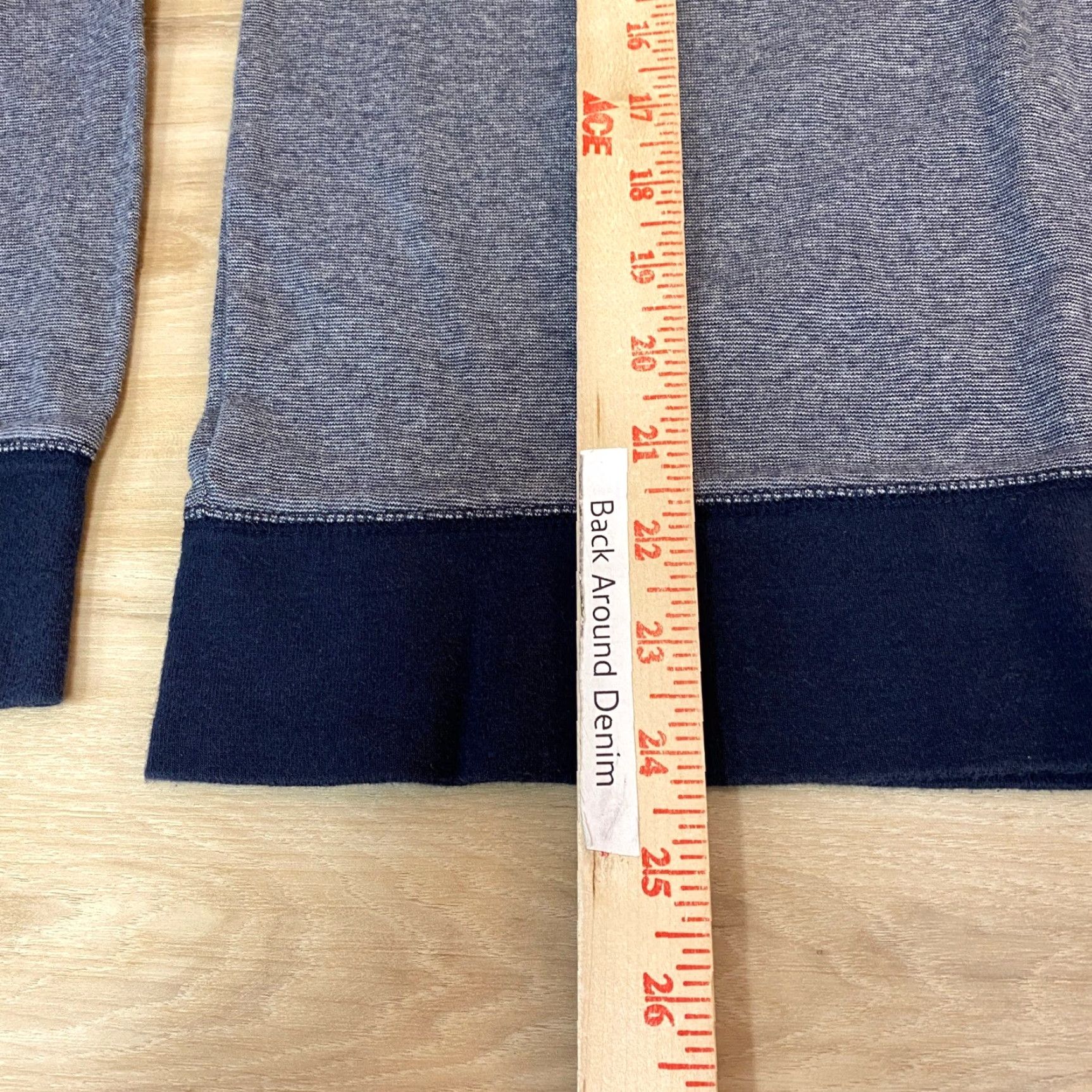 Banana Republic Banana Republic Sweatshirt Mens Medium Regular Crew Neck Long Sleeve Heathered Blue Raglan Knit Cotton Pullover Logo Size US M / EU 48-50 / 2 - 6 Thumbnail