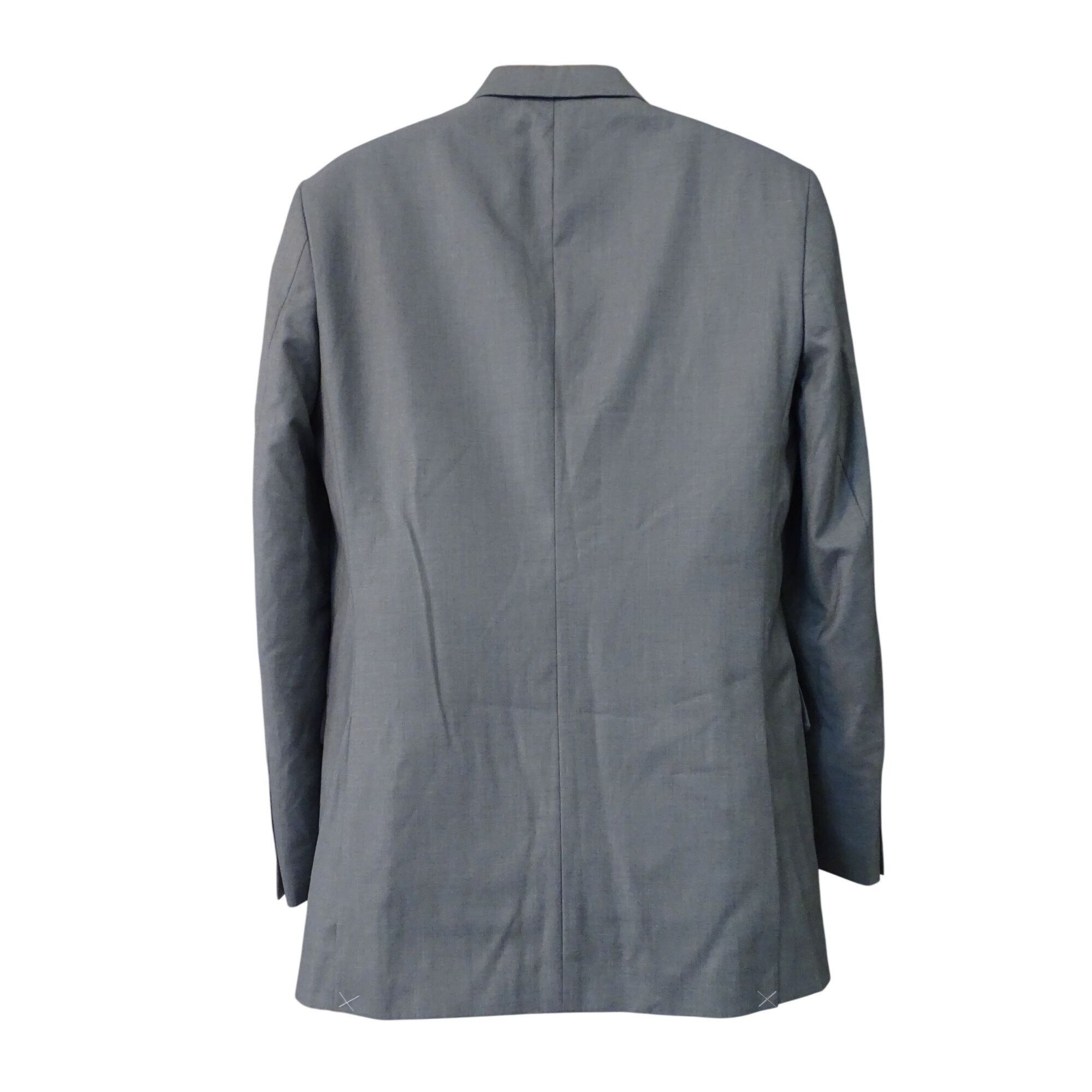 Other Renoir Men Gray 2-Button Suit Jacket Size 38 LONG Classic Size 38L - 4 Thumbnail