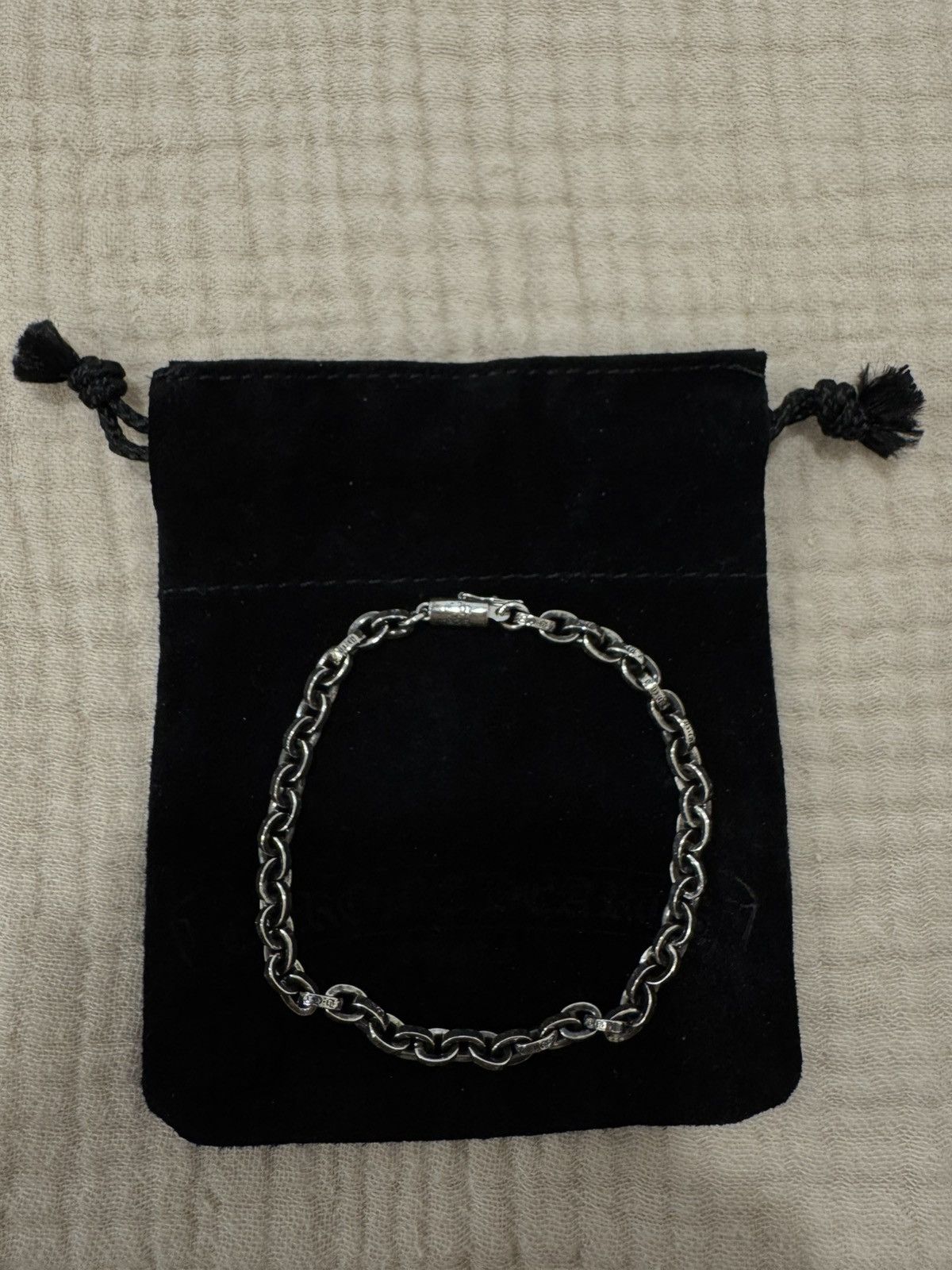 Chrome Hearts Paper Chain Bracelet 8”