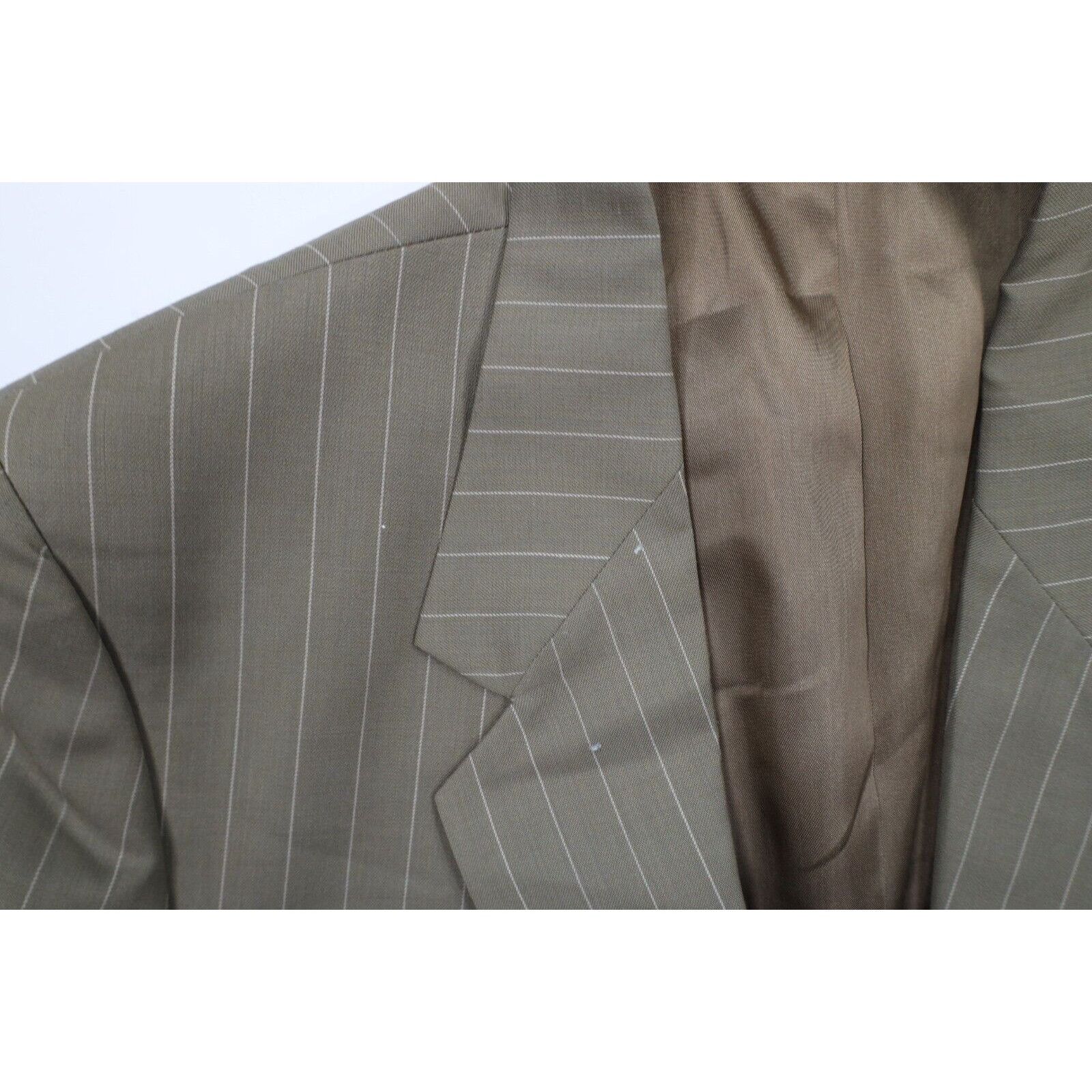 Vintage Vintage 70s Streetwear 2 Piece Pinstriped Suit Wedding Size 44R - 8 Thumbnail