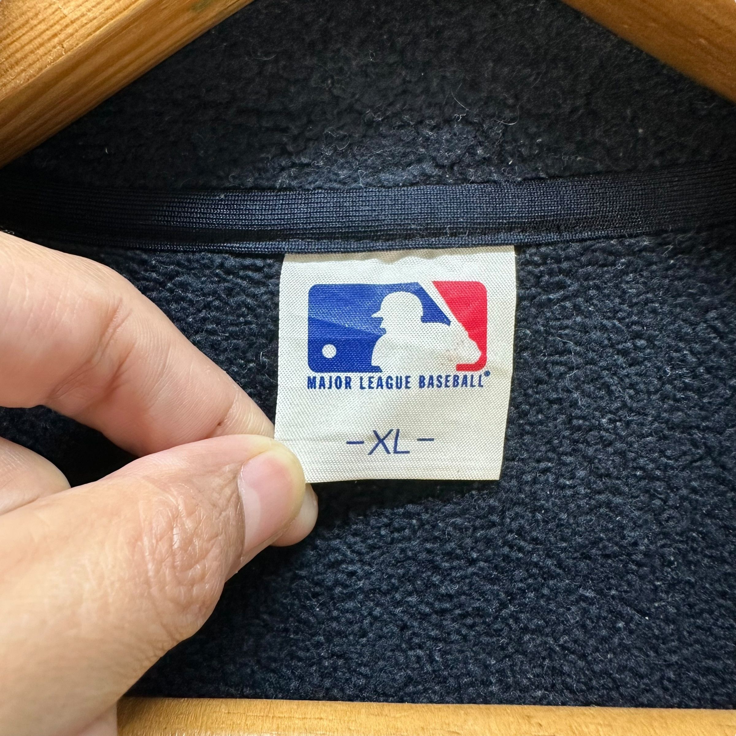 New York Yankees MLB New York Yankees Half Zip Fleece Sweatshirt #A4-0081 Size US XL / EU 56 / 4 - 8 Thumbnail