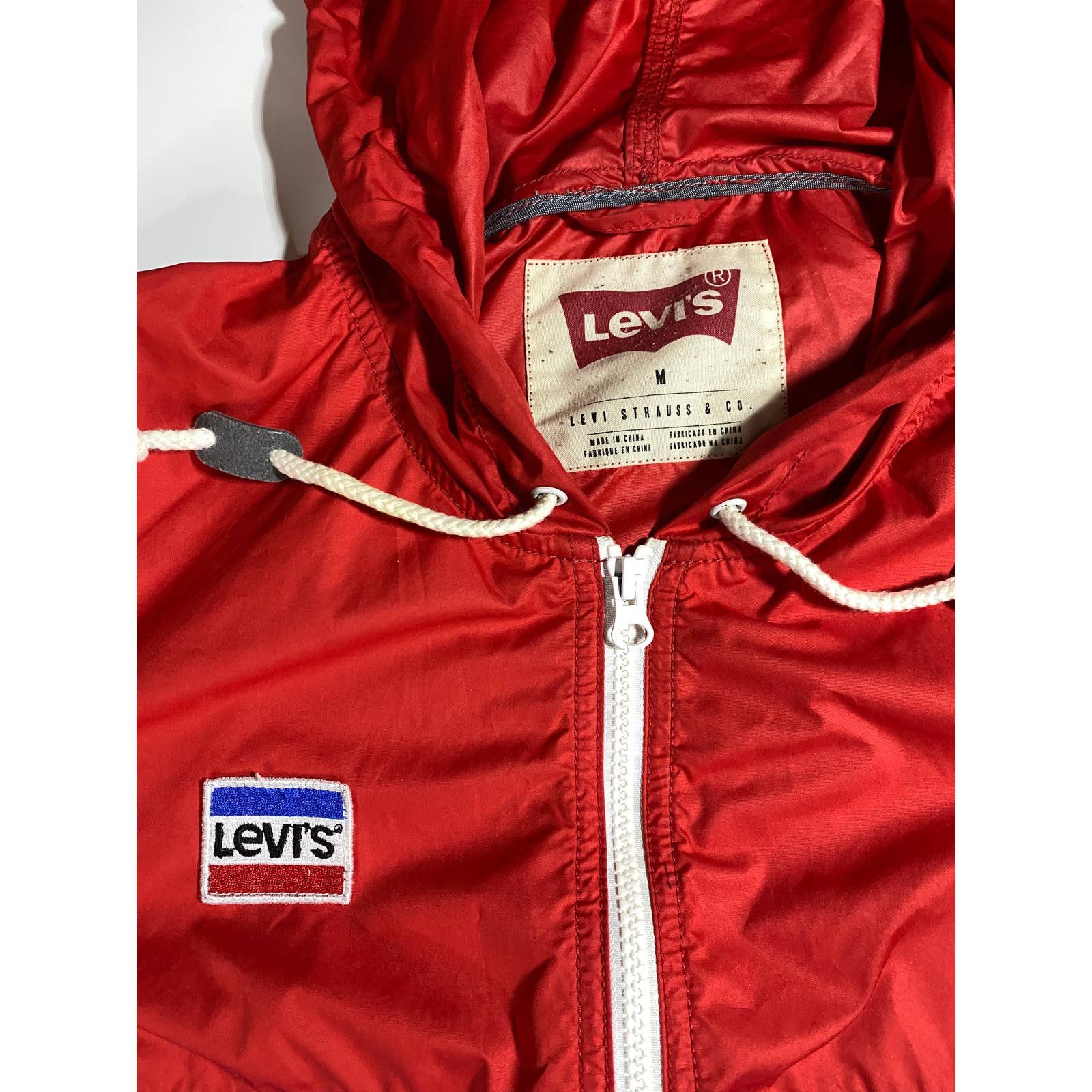 Levi's Olympic Torch Relay Windbreaker Size Medium