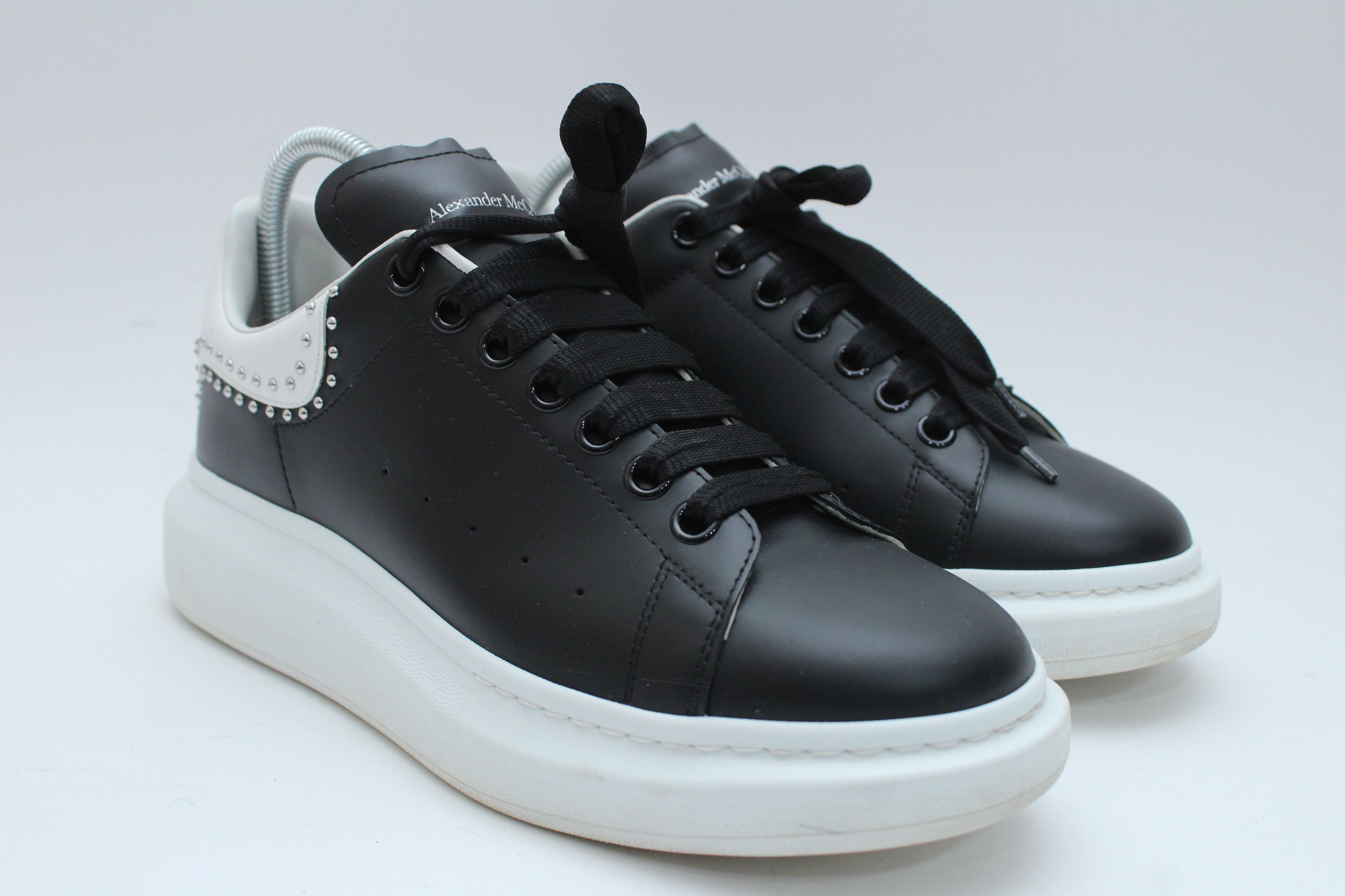 Alexander McQueen Alexander McQueen Oversized Studded Sneakers Black Leather Size US 8 / EU 41 - 4 Thumbnail