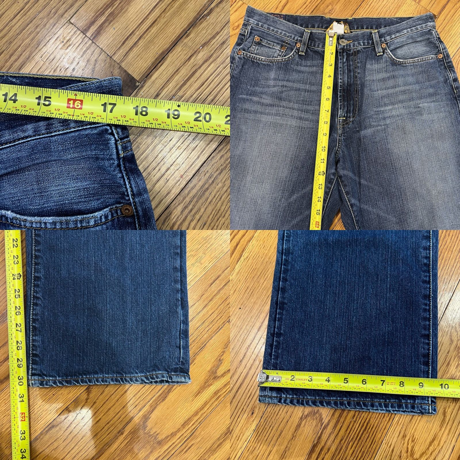 Lucky Brand Lucky Brand Men’s Jeans Size 36 X 30 Straight Fit Blue Denim Classic American Preppy Clothing Size US 36 / EU 52 - 8 Thumbnail