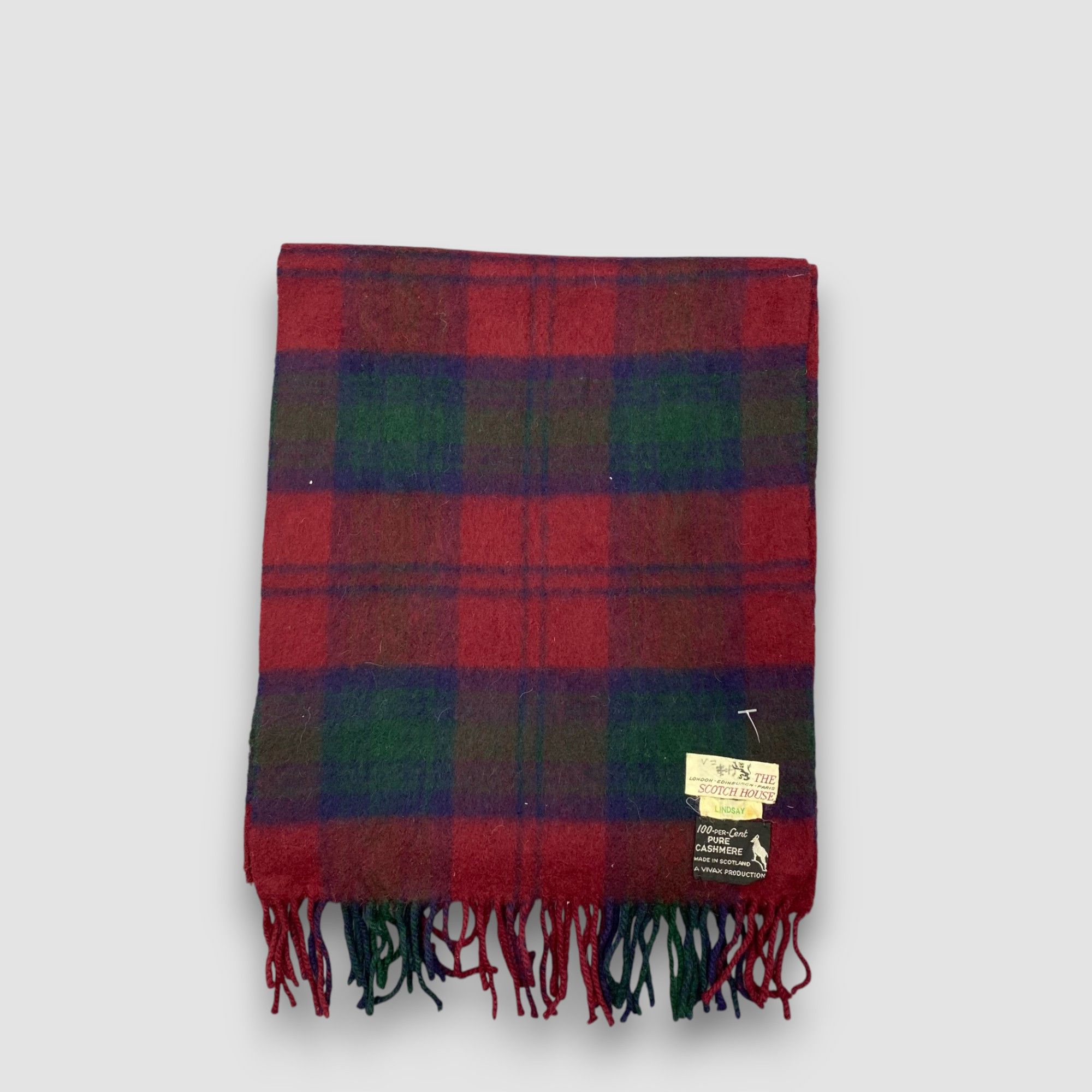 Moschino Vintage The Scotch House Scarf Muffler Wool Plaid Scarves Size ONE SIZE - 3 Thumbnail