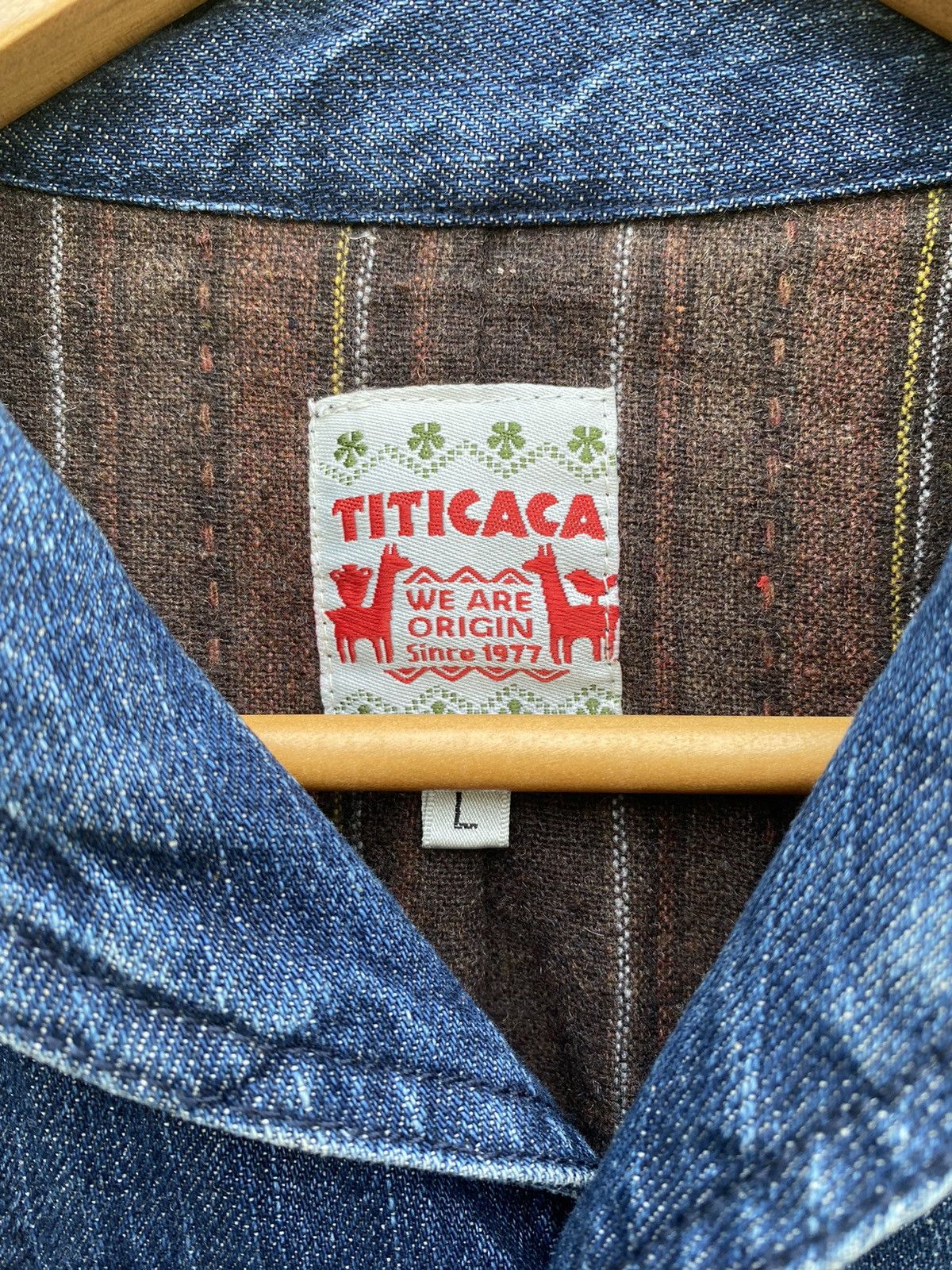 Japanese Brand Vintage titicaca patchwork sashiko boro design jacket Size US L / EU 52-54 / 3 - 11 Thumbnail