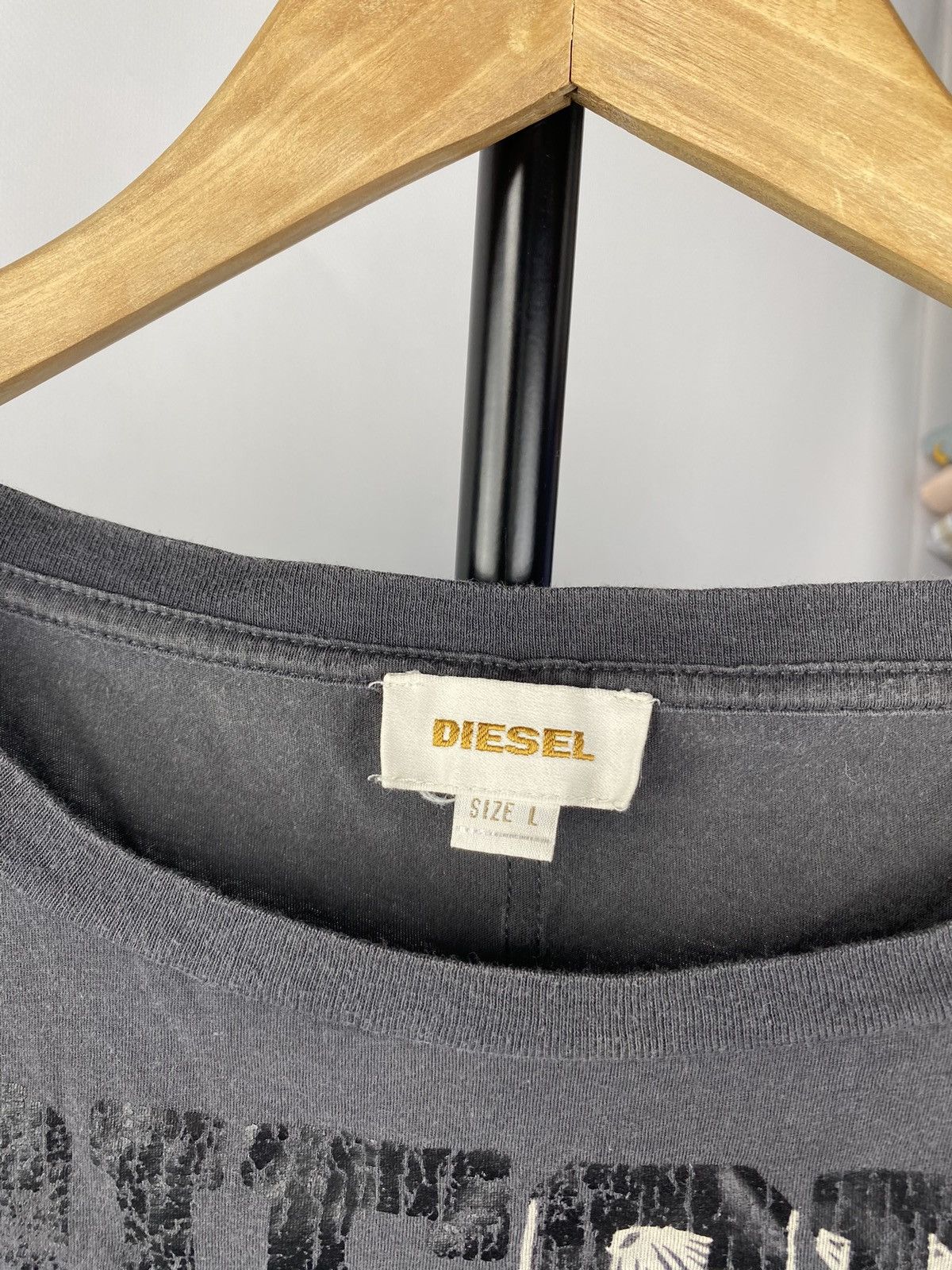 Diesel × Japanese Brand 🔥90s Diesel Punk Opium Avant Garde Gray Top Shirt L Gothic Size L / US 10 / IT 46 - 3 Thumbnail