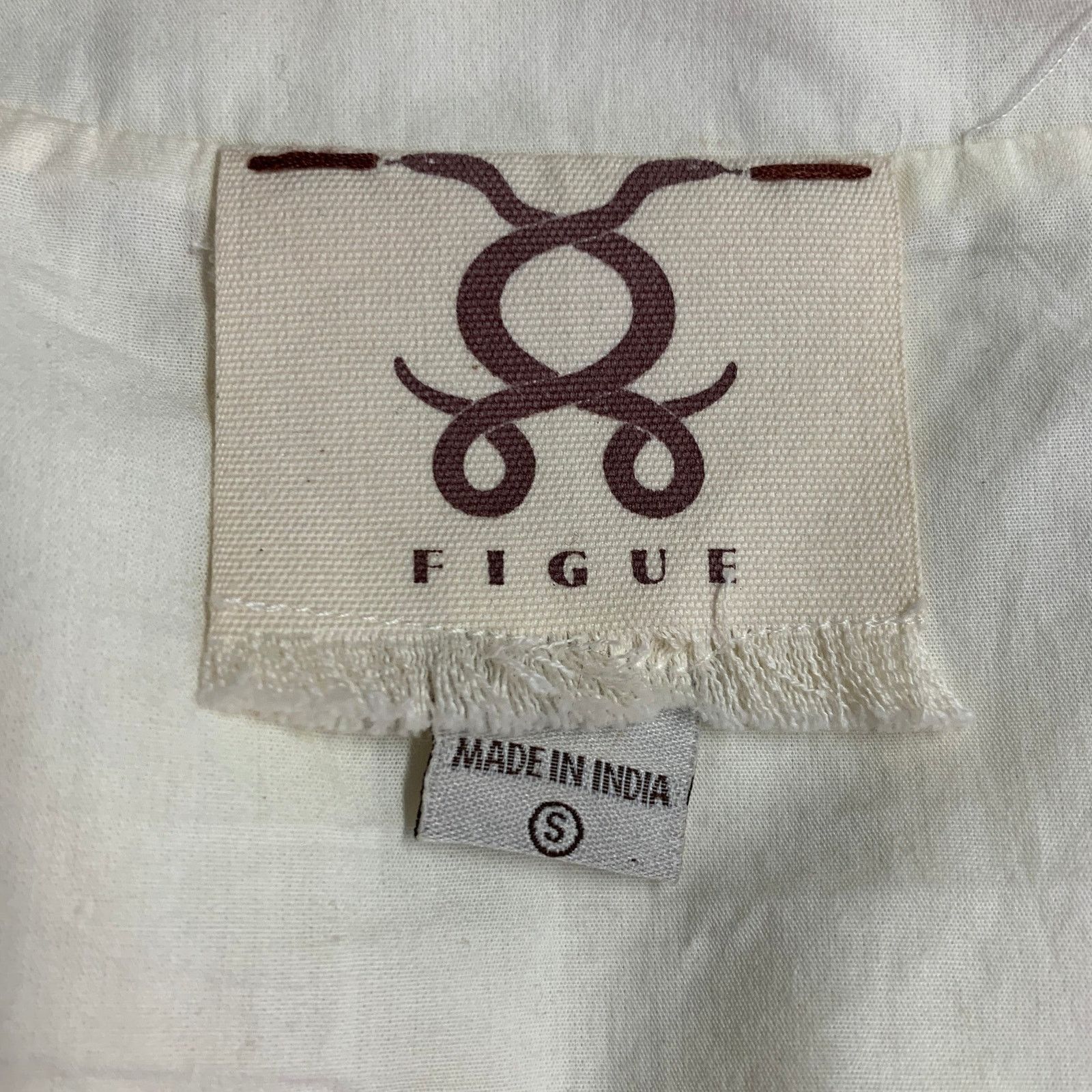 Figue Cream Cotton Embellished Beaded Fringe Cap Sleeve Vest Size S / US 4 / IT 40 - 9 Thumbnail