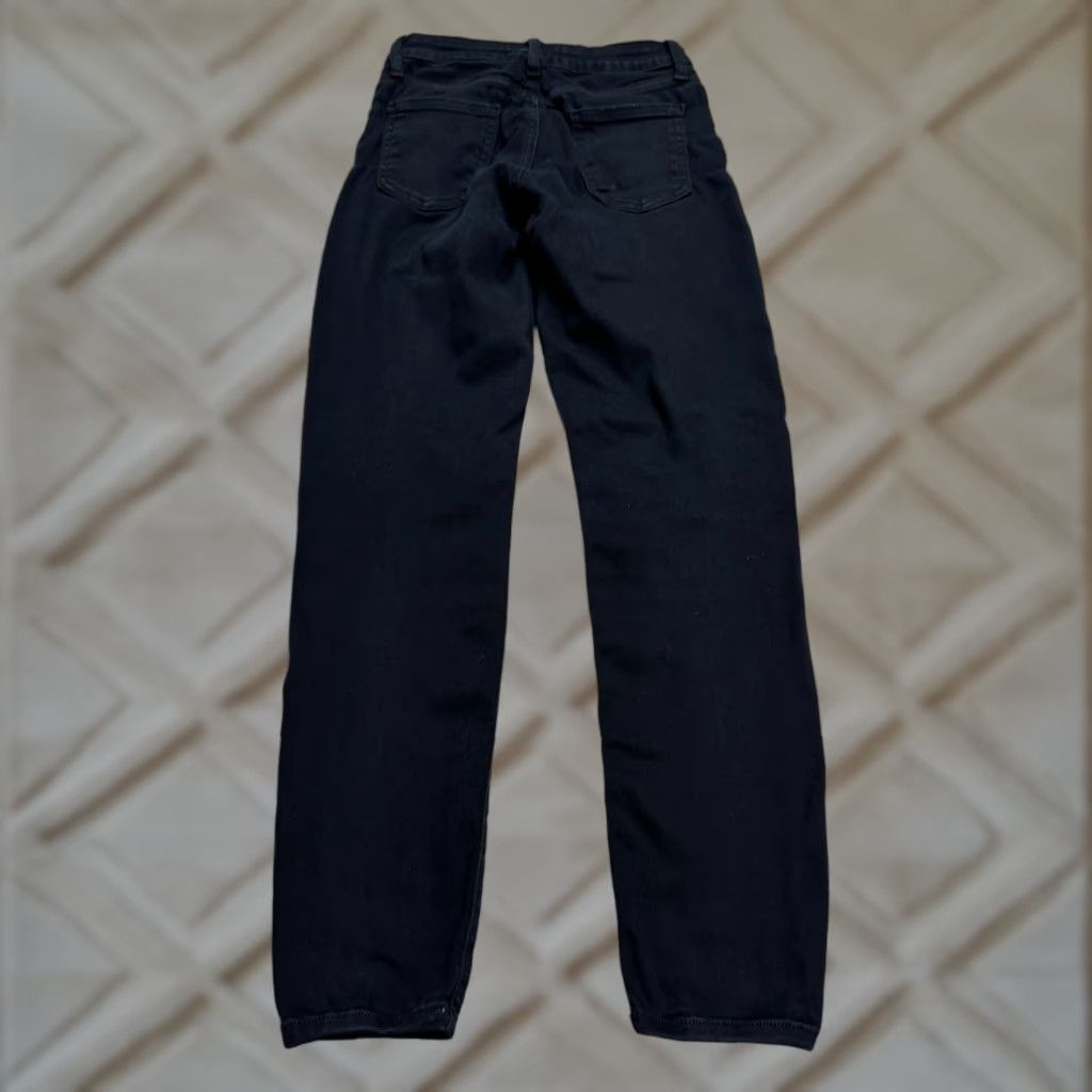 Vintage JUST BLACK Denim Jeans Women Slim High Rise 27 5-Pocket Black Dark 29 Inseam Skinny Streetwear City Outdoor Skinny Womens 27x29 Size 27" / US 4 / IT 40 - 1 Thumbnail