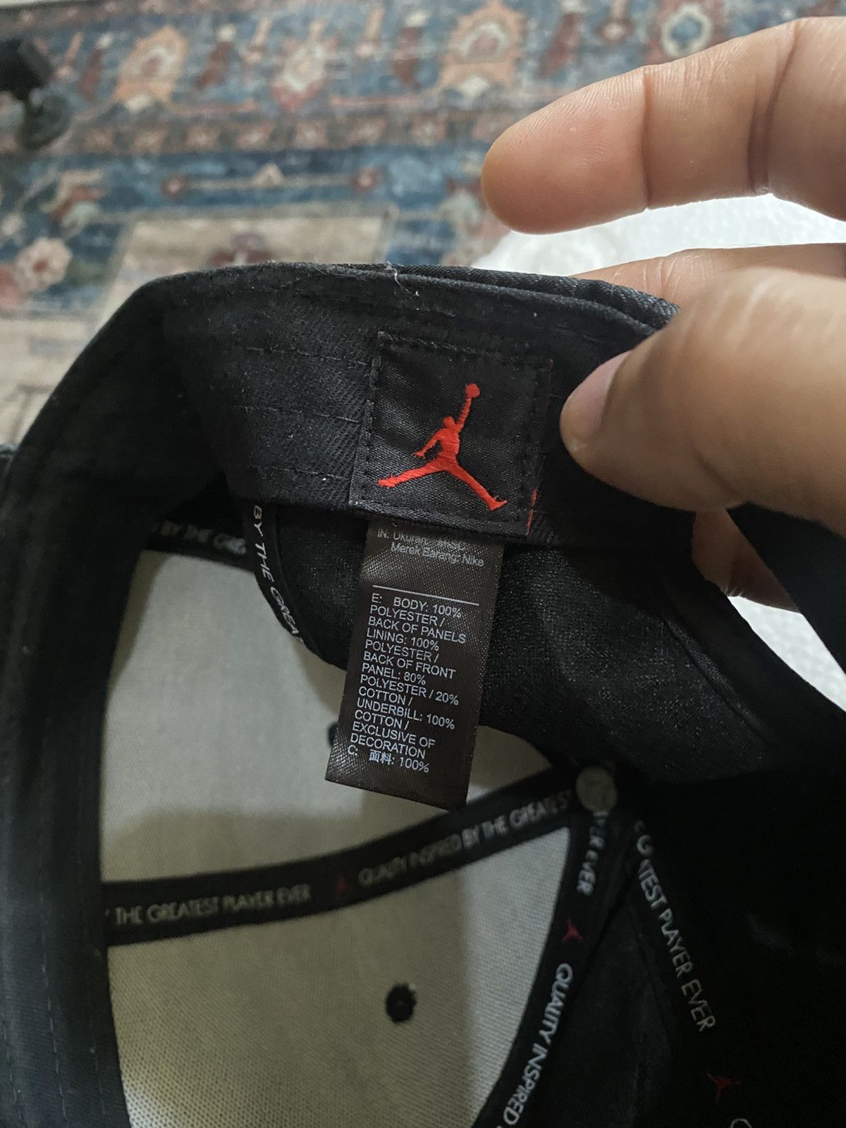 Nike Jordan x paris saint germain pro cap snapback Black Size ONE SIZE - 5 Thumbnail